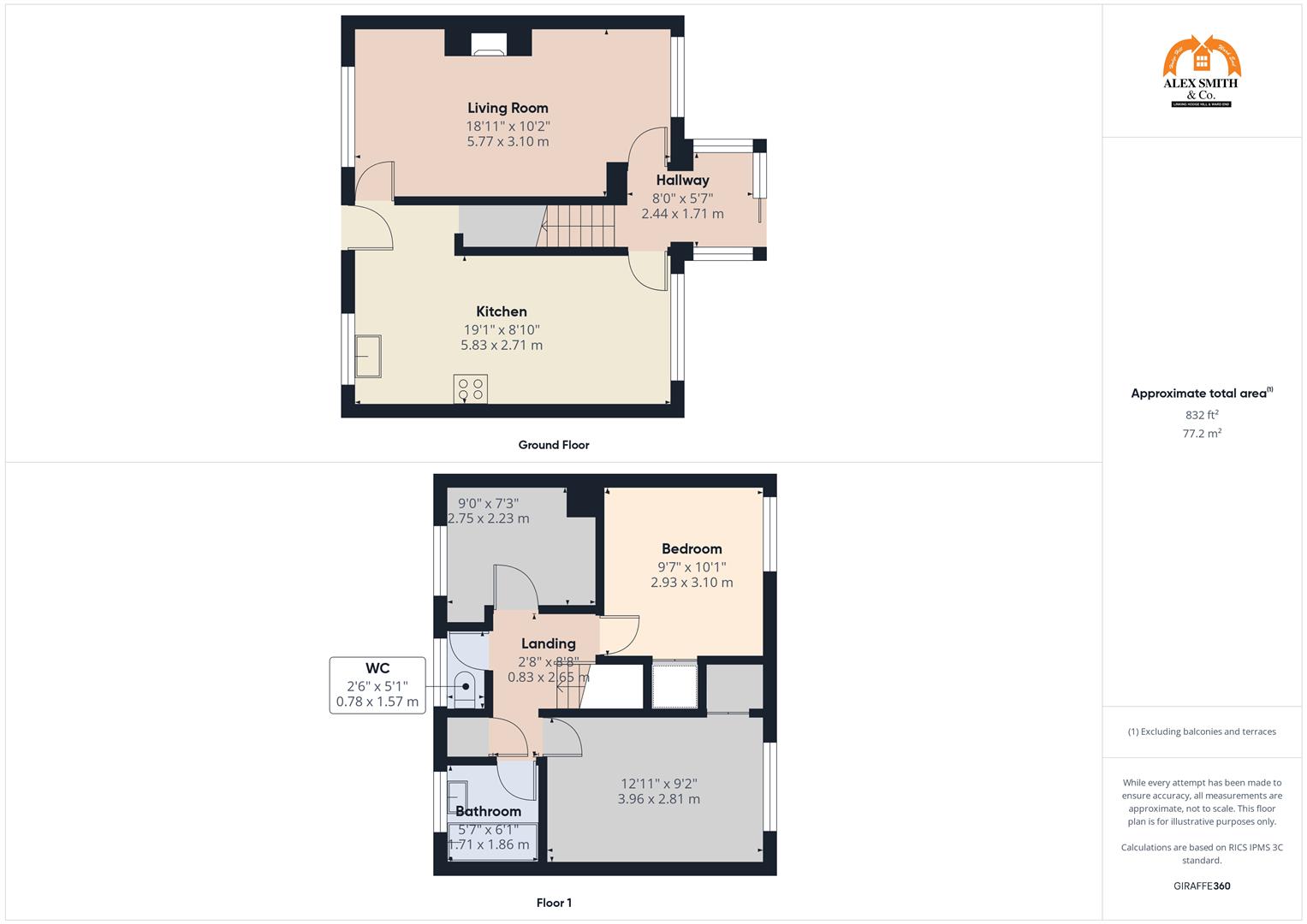3 bed town house for sale in Sandown Road, Birmingham - Property Floorplan