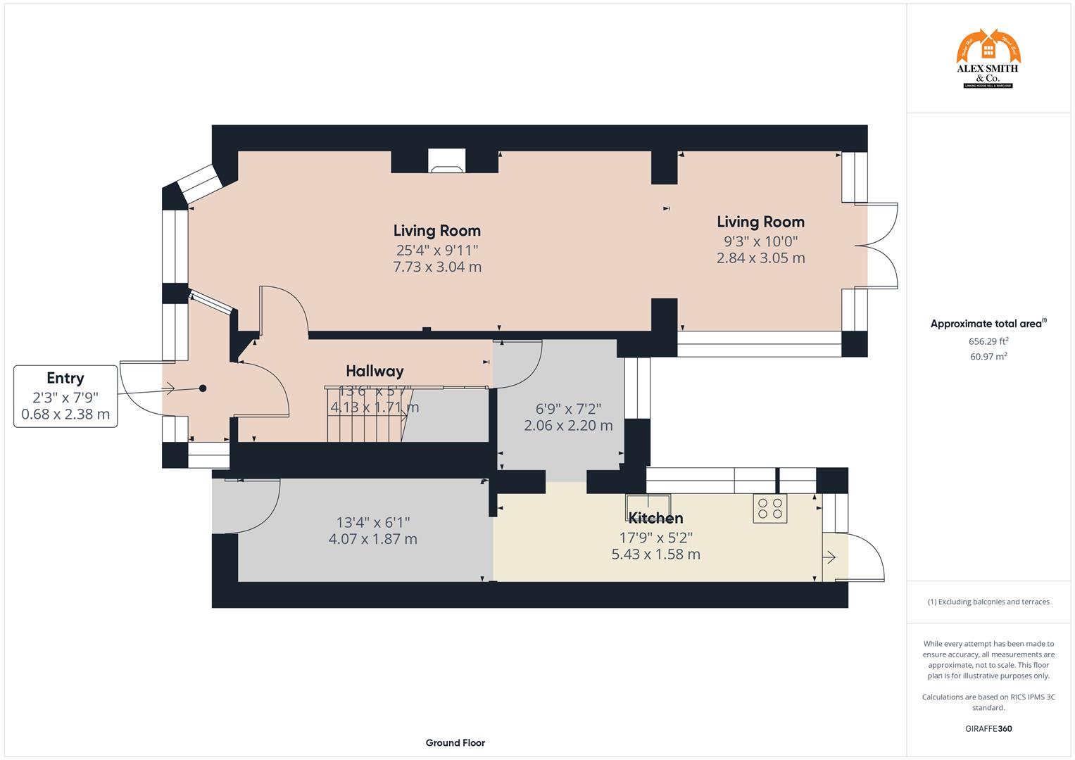 3 bed semi-detached house for sale in Ermington Crescent, Birmingham - Property Floorplan