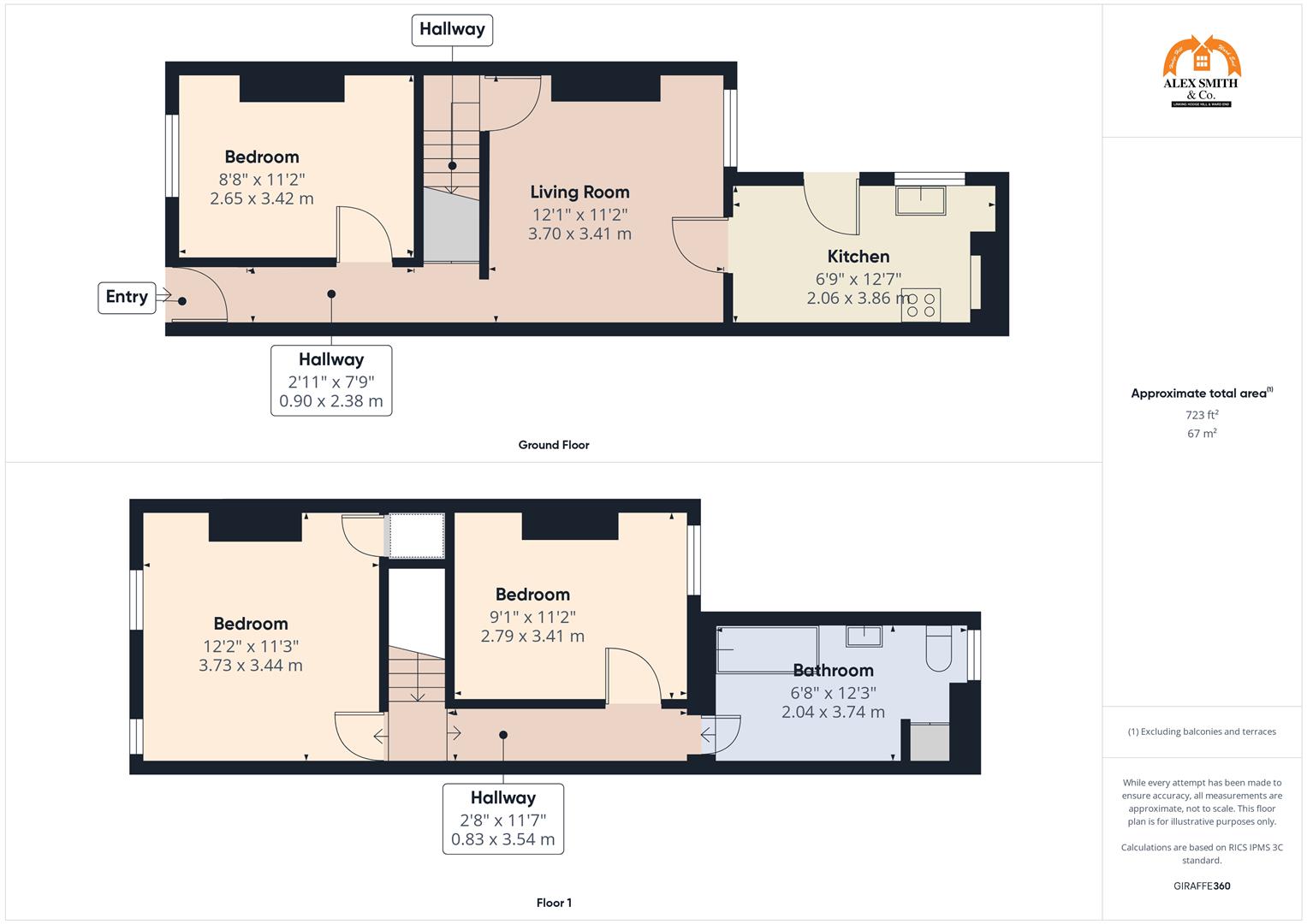 2 bed terraced house for sale in Maitland Road, Birmingham - Property Floorplan