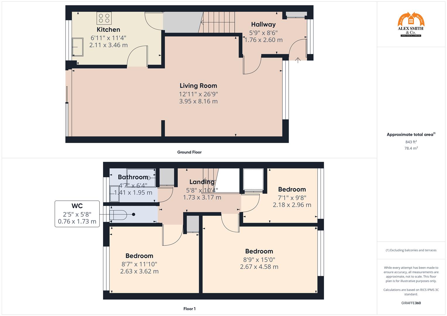 3 bed town house for sale in Lingard Close, Birmingham - Property Floorplan