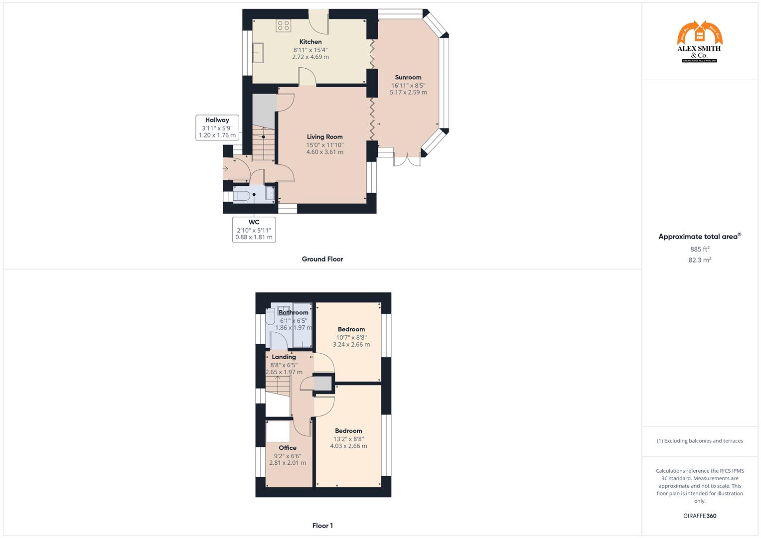 3 bed detached house for sale in Orchard Rise, Birmingham - Property Floorplan