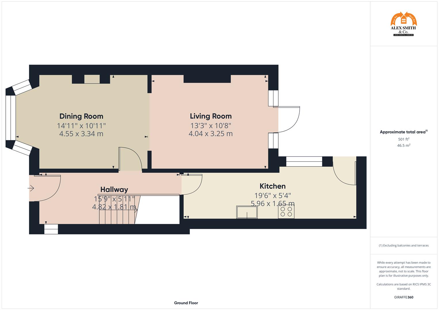 3 bed semi-detached house for sale in Clements Road, Birmingham - Property Floorplan