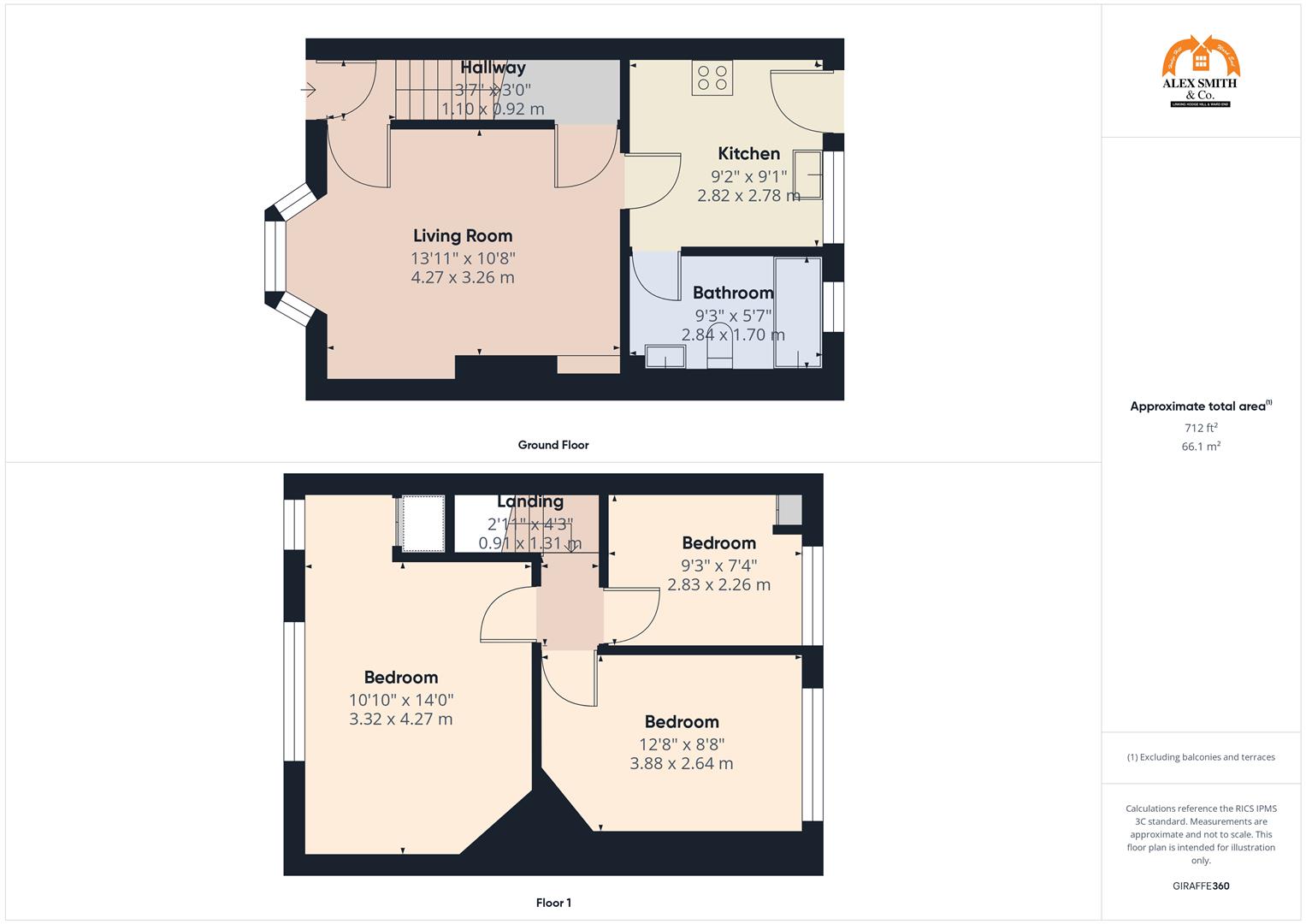 3 bed semi-detached house for sale in Fernbank Road, Birmingham - Property Floorplan