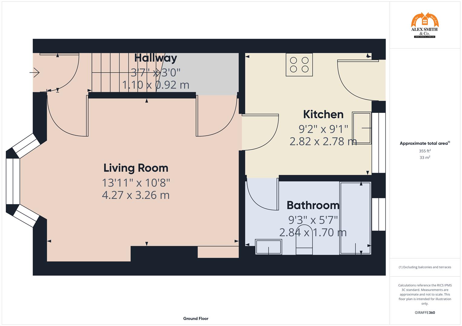 3 bed semi-detached house for sale in Fernbank Road, Birmingham - Property Floorplan