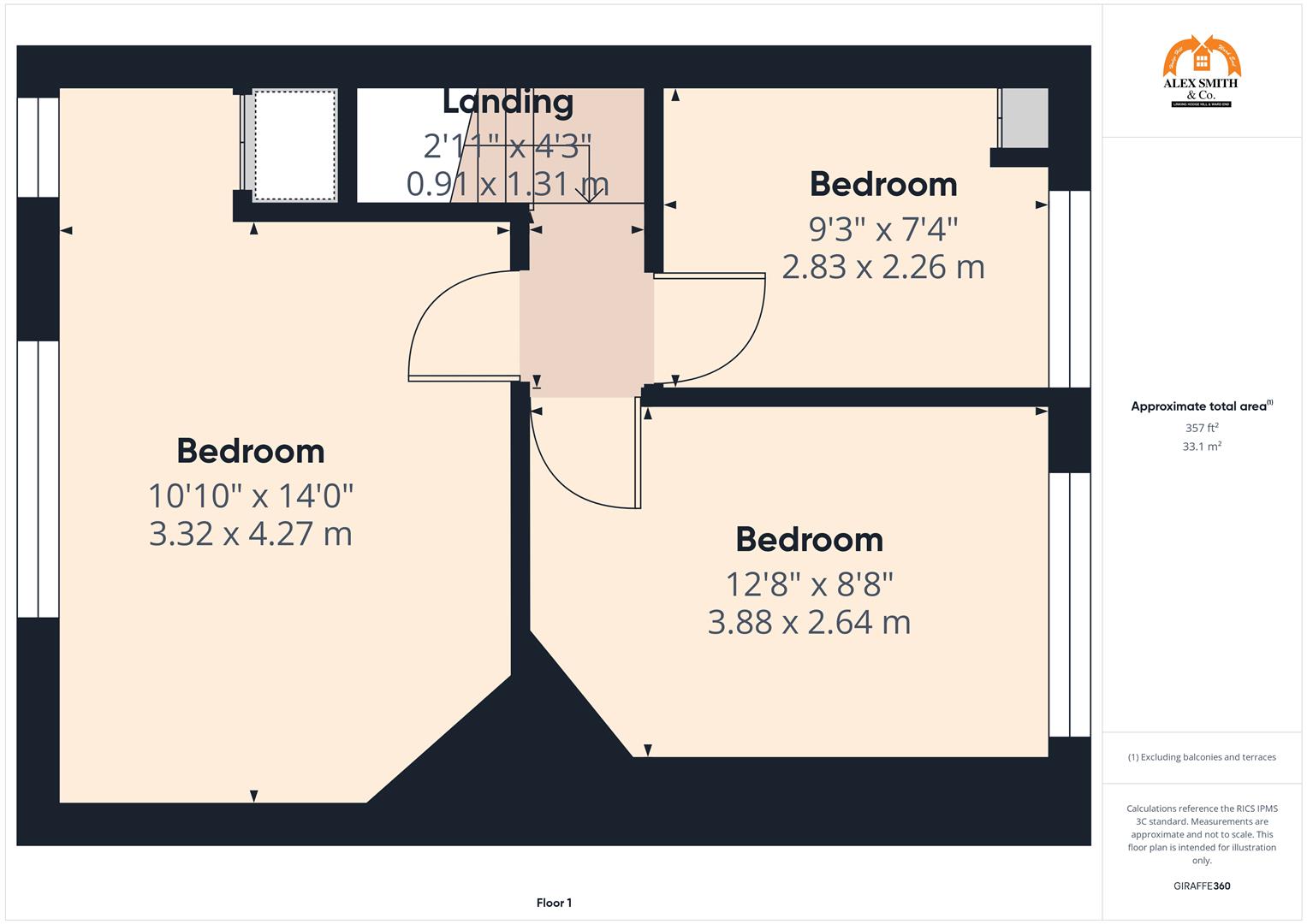3 bed semi-detached house for sale in Fernbank Road, Birmingham - Property Floorplan