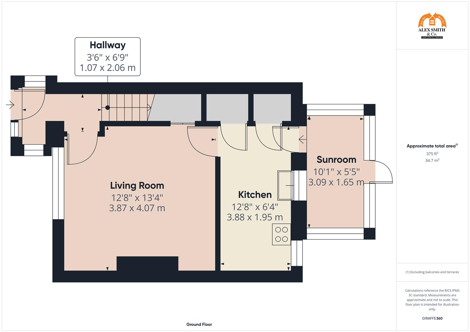 2 bed town house for sale in Wyndhurst Road, Birmingham - Property Floorplan
