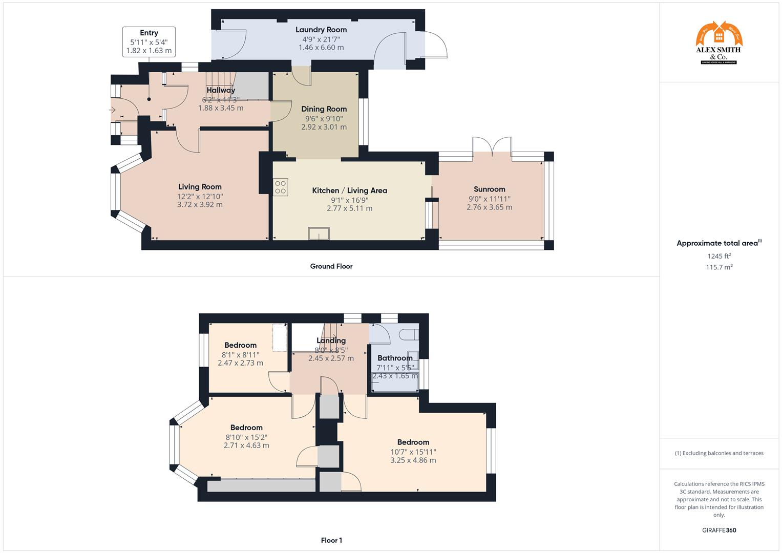 3 bed semi-detached house for sale in Chester Road, Birmingham - Property Floorplan