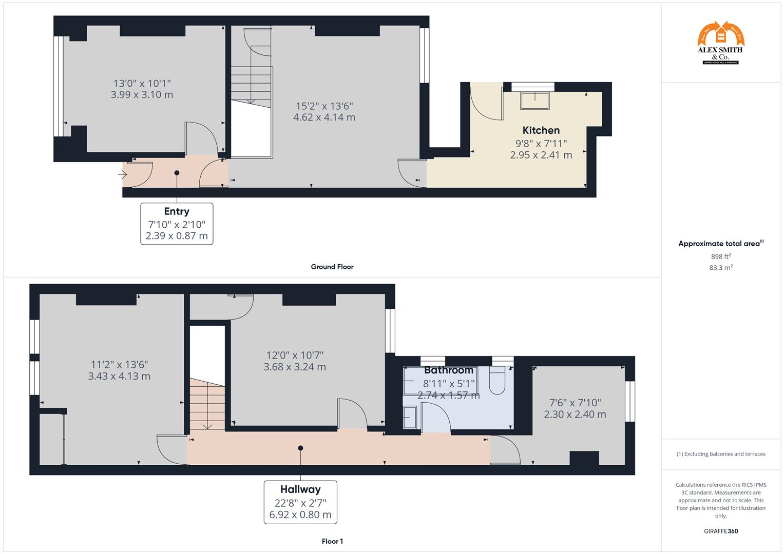 3 bed end of terrace house for sale in St. Agathas Road, Birmingham - Property Floorplan