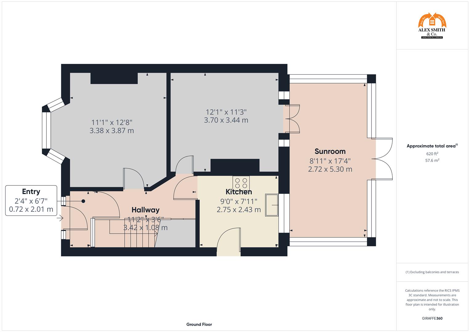 3 bed semi-detached house for sale in Thornton Road, Birmingham - Property Floorplan