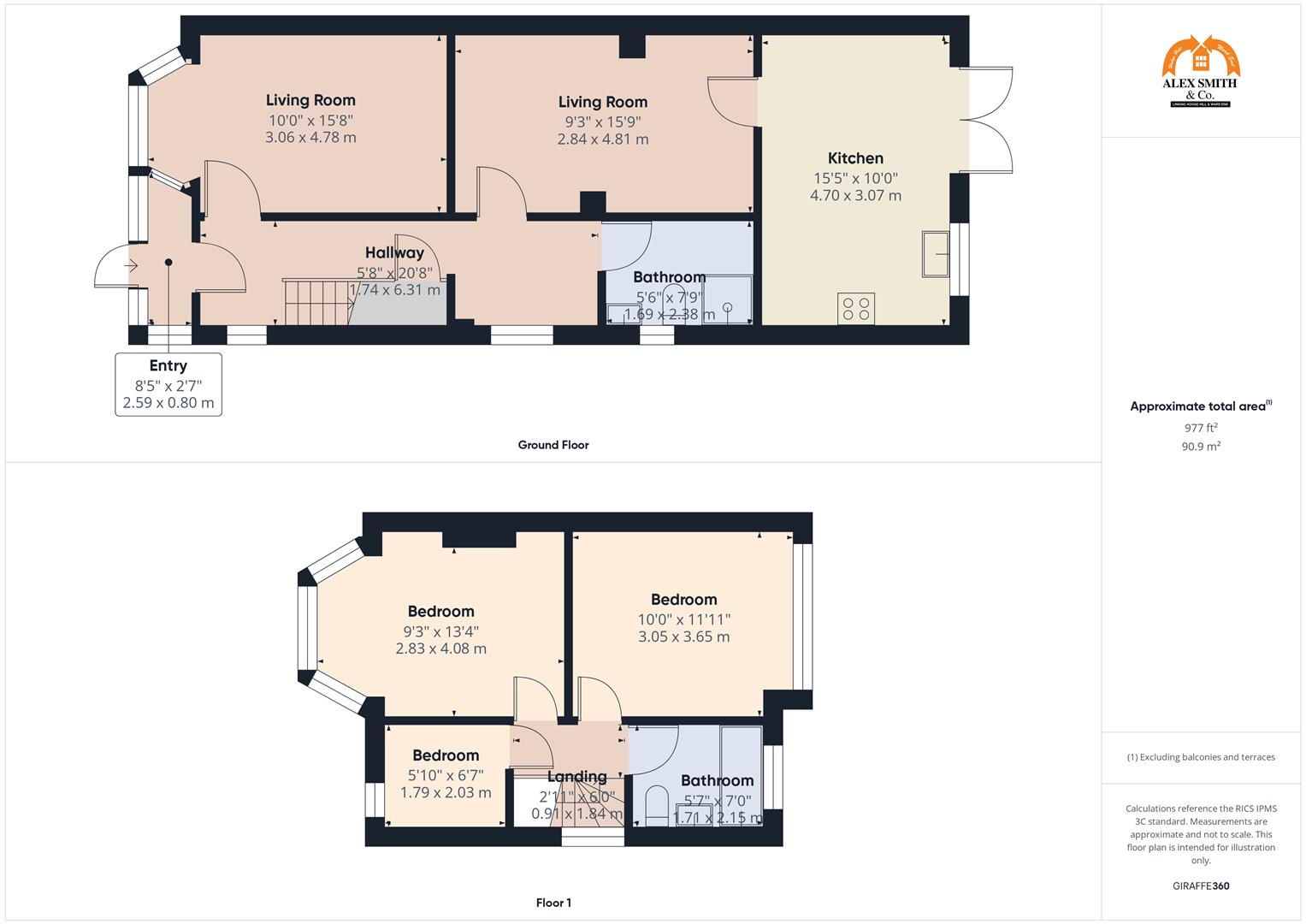 3 bed semi-detached house for sale in Farnhurst Road, Birmingham - Property Floorplan