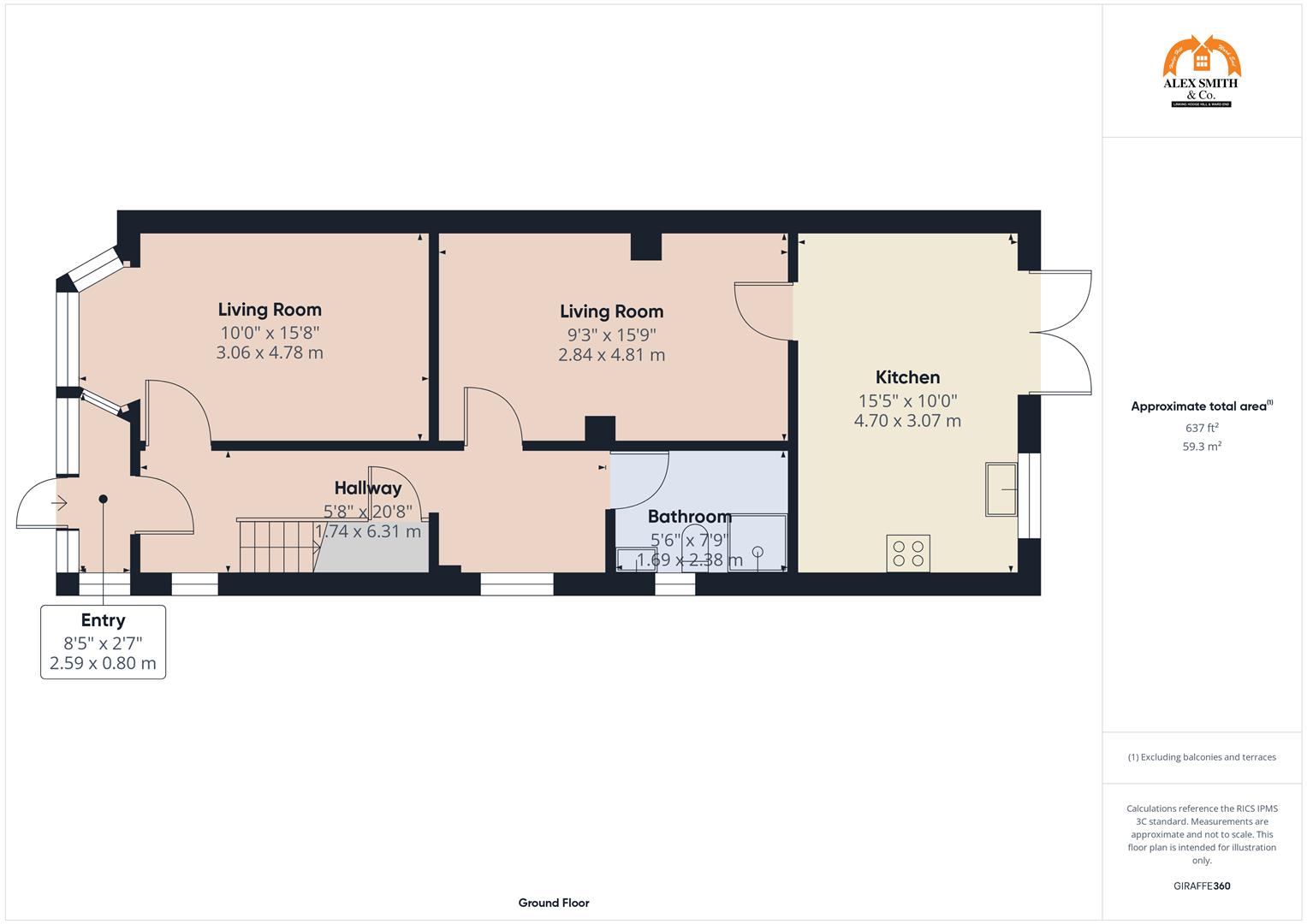 3 bed semi-detached house for sale in Farnhurst Road, Birmingham - Property Floorplan