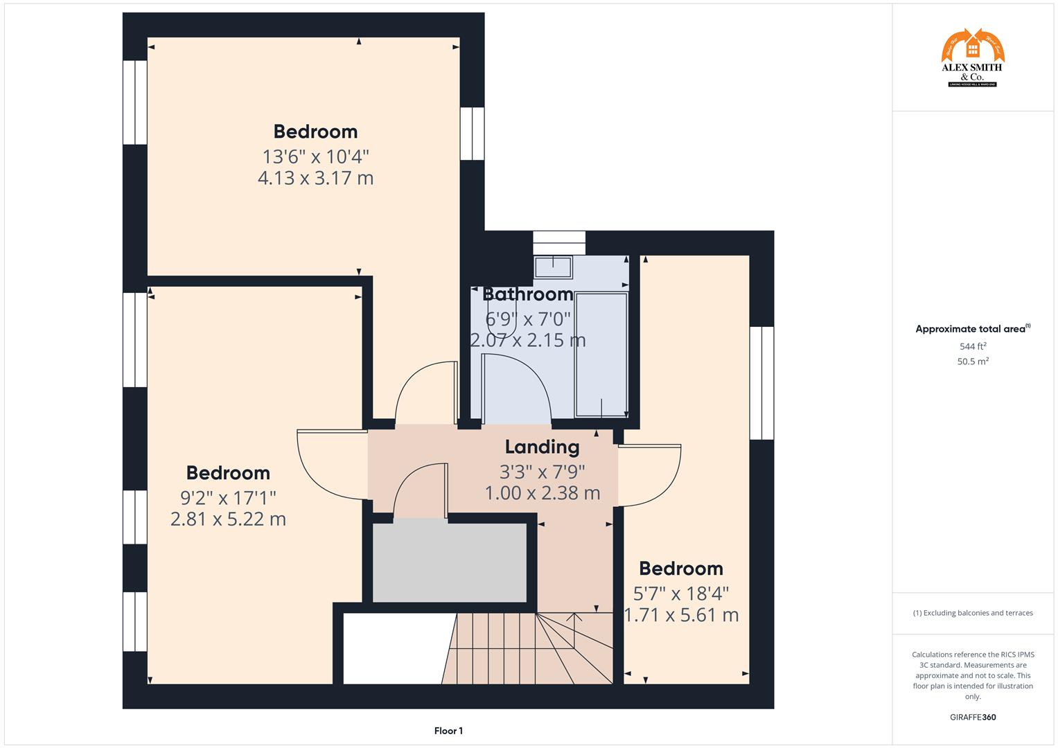3 bed town house for sale in Naseby Road, Birmingham - Property Floorplan