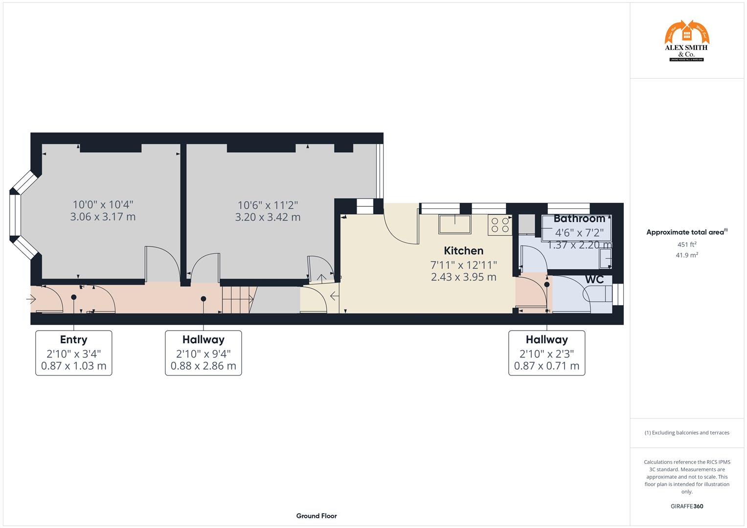 3 bed terraced house for sale in Floyer Road, Birmingham - Property Floorplan