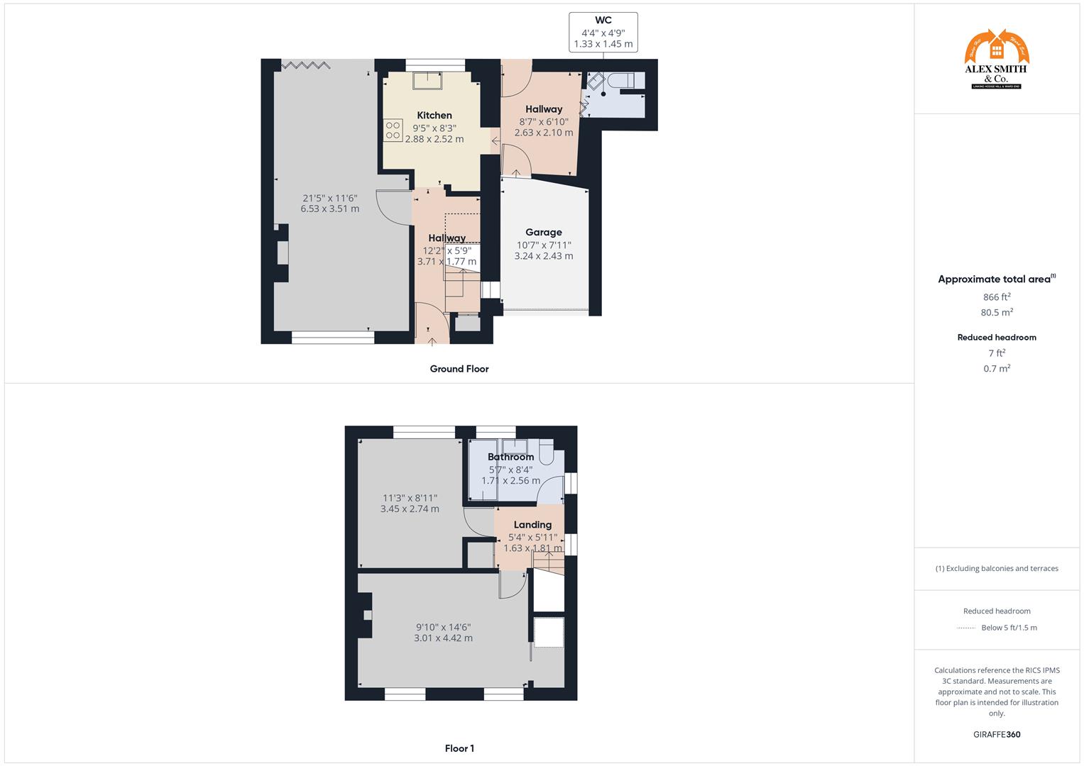 2 bed town house for sale in Nearmoor Road, Birmingham - Property Floorplan