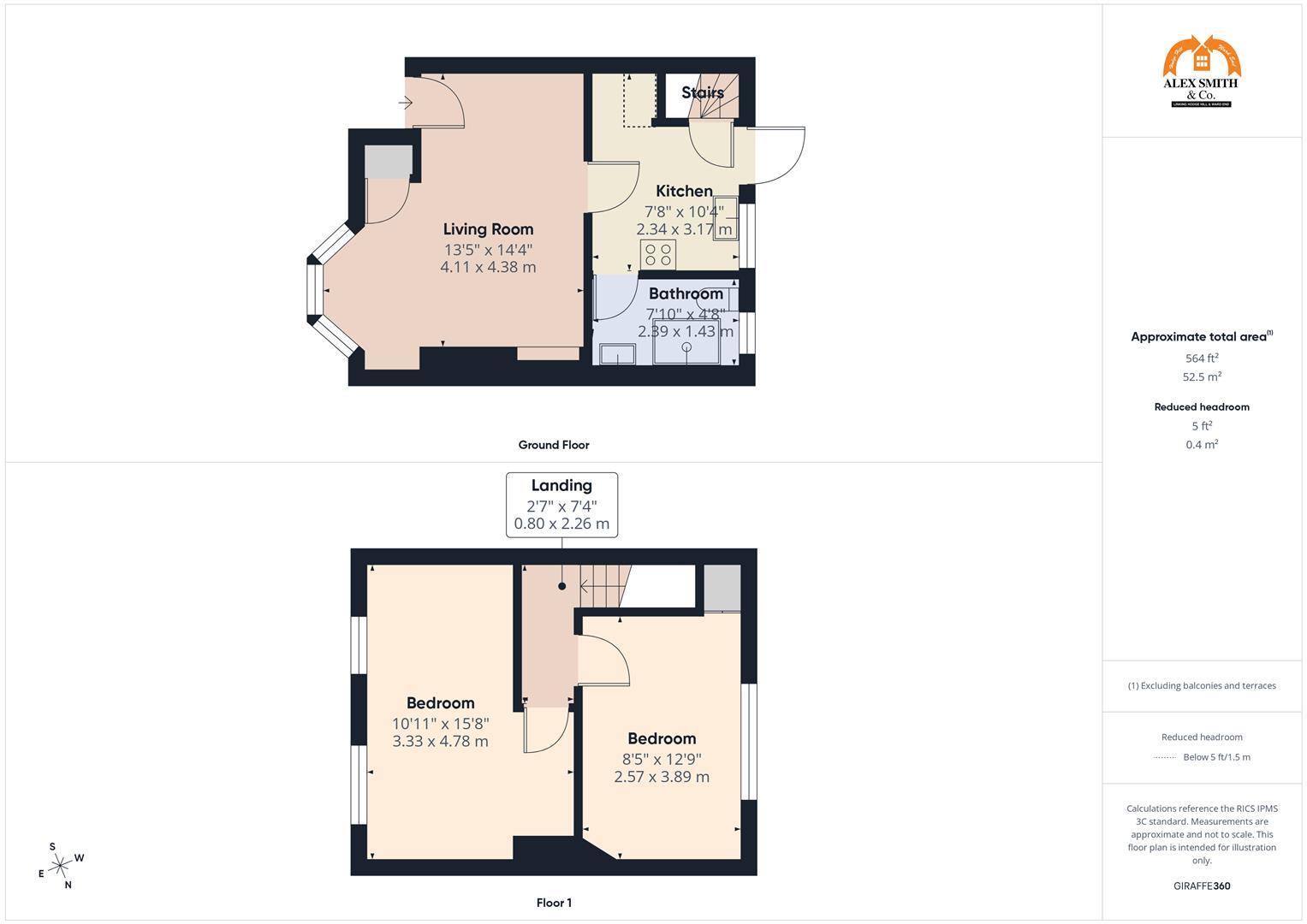 2 bed terraced house for sale in Northleigh Road, Birmingham - Property Floorplan