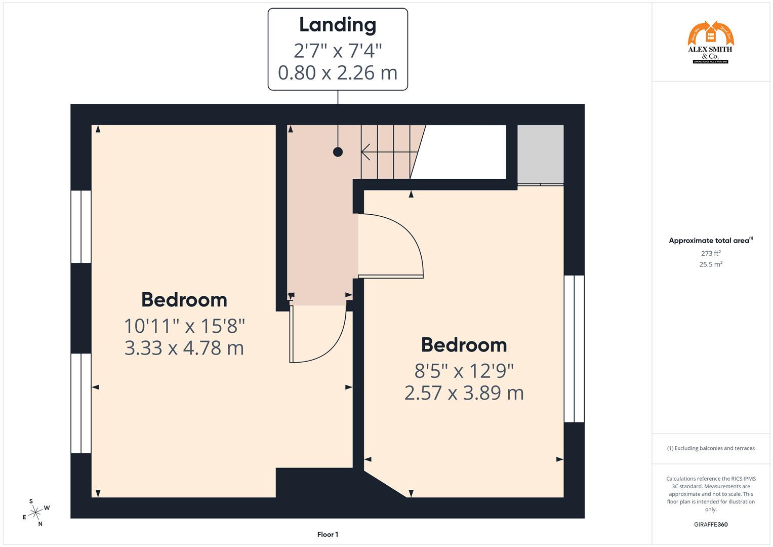 2 bed terraced house for sale in Northleigh Road, Birmingham - Property Floorplan