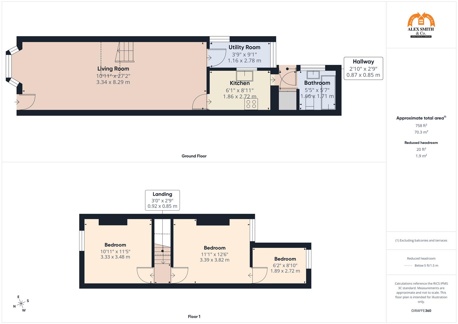 3 bed terraced house for sale in Phillimore Road, Birmingham - Property Floorplan