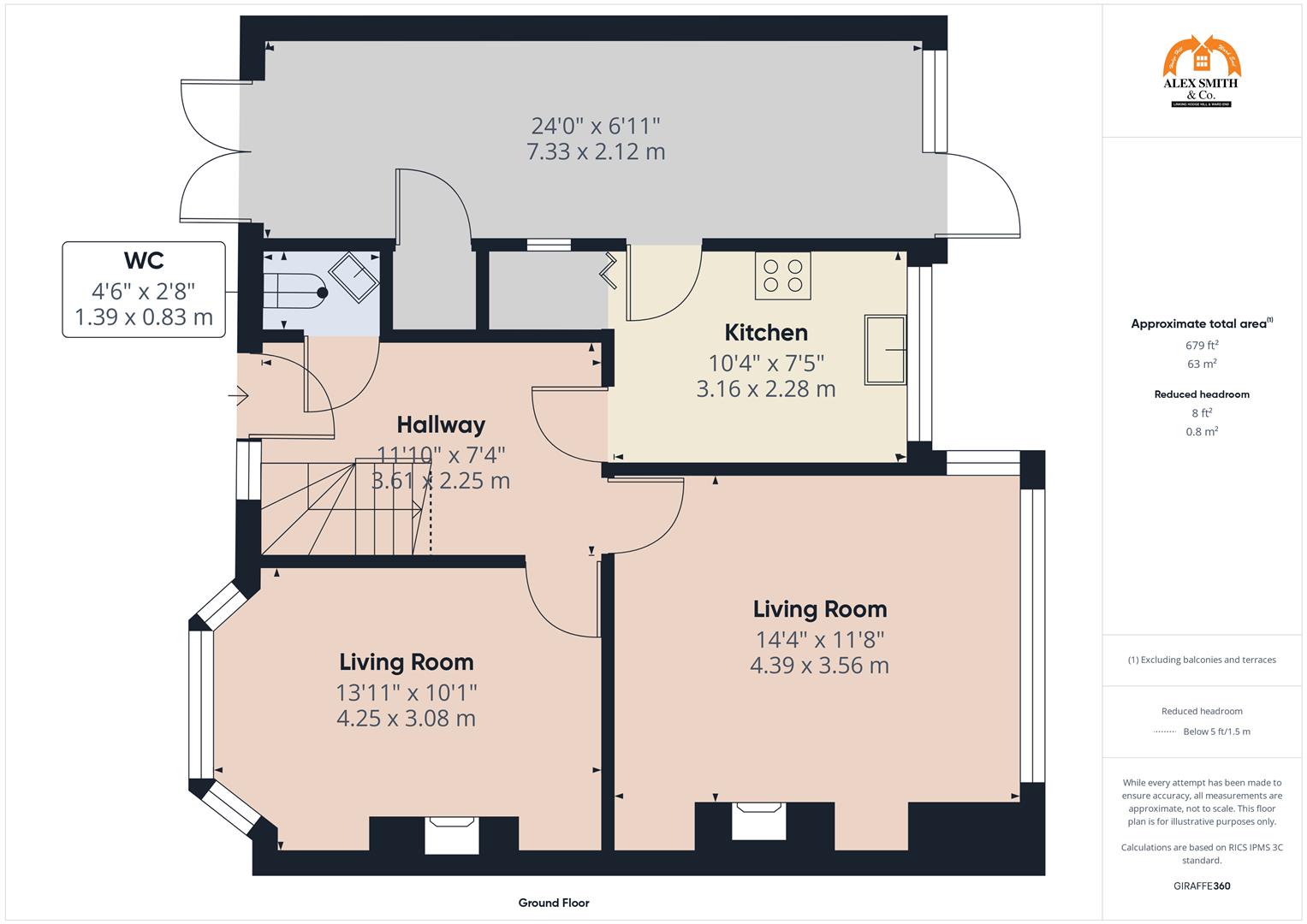 3 bed semi-detached house for sale in Greystoke Avenue, Birmingham - Property Floorplan