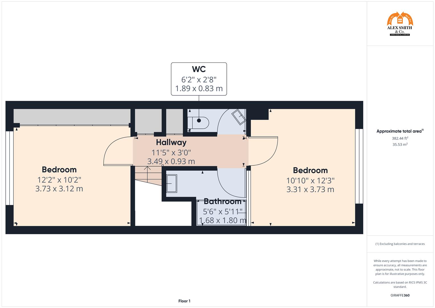 2 bed town house for sale in Oxford Close, Birmingham - Property Floorplan