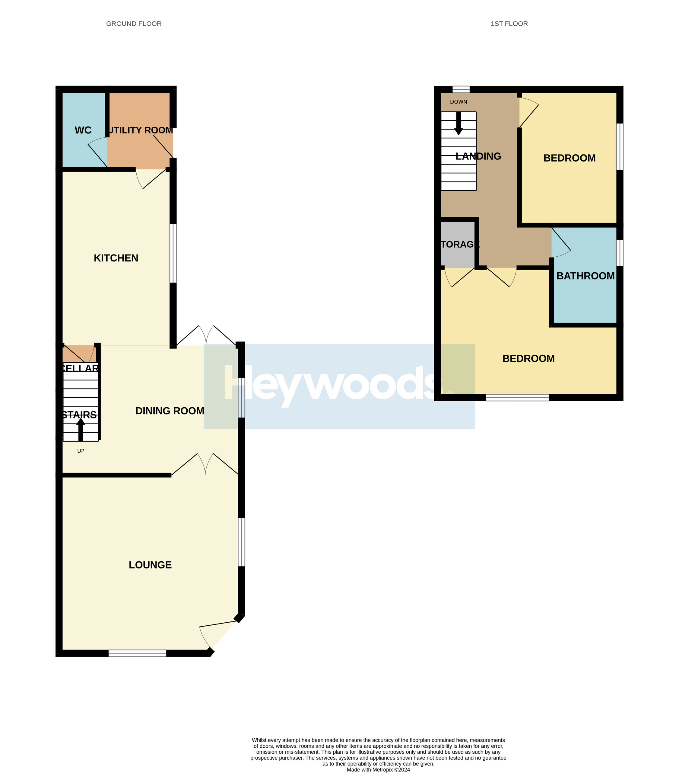 2 bed end of terrace house for sale in Fenton, Stoke-on-Trent - Property floorplan