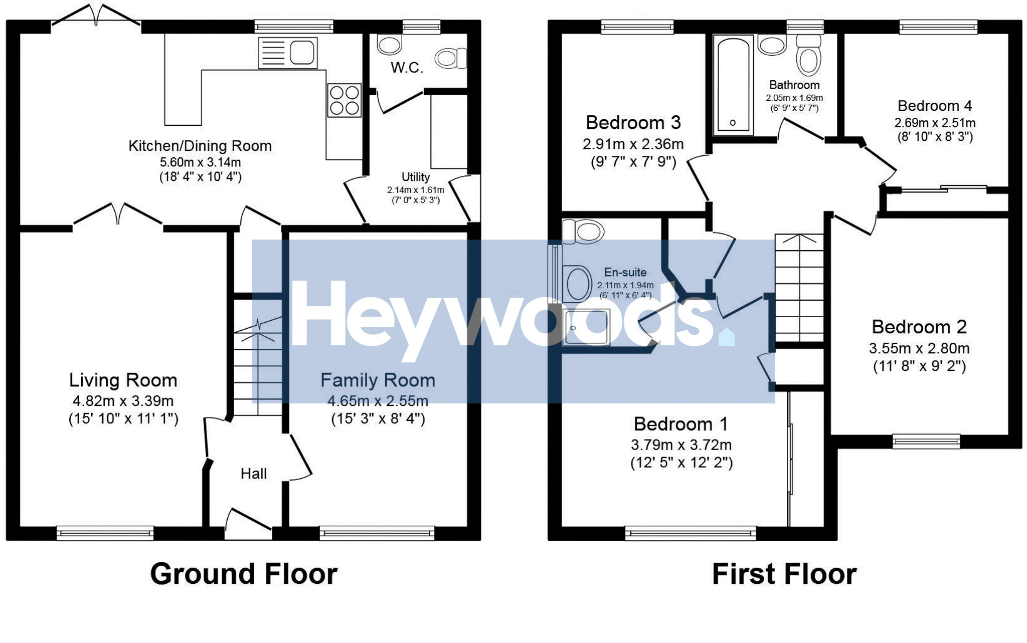 4 bed detached house for sale in Barnacle Place, Newcastle-under-Lyme - Property floorplan