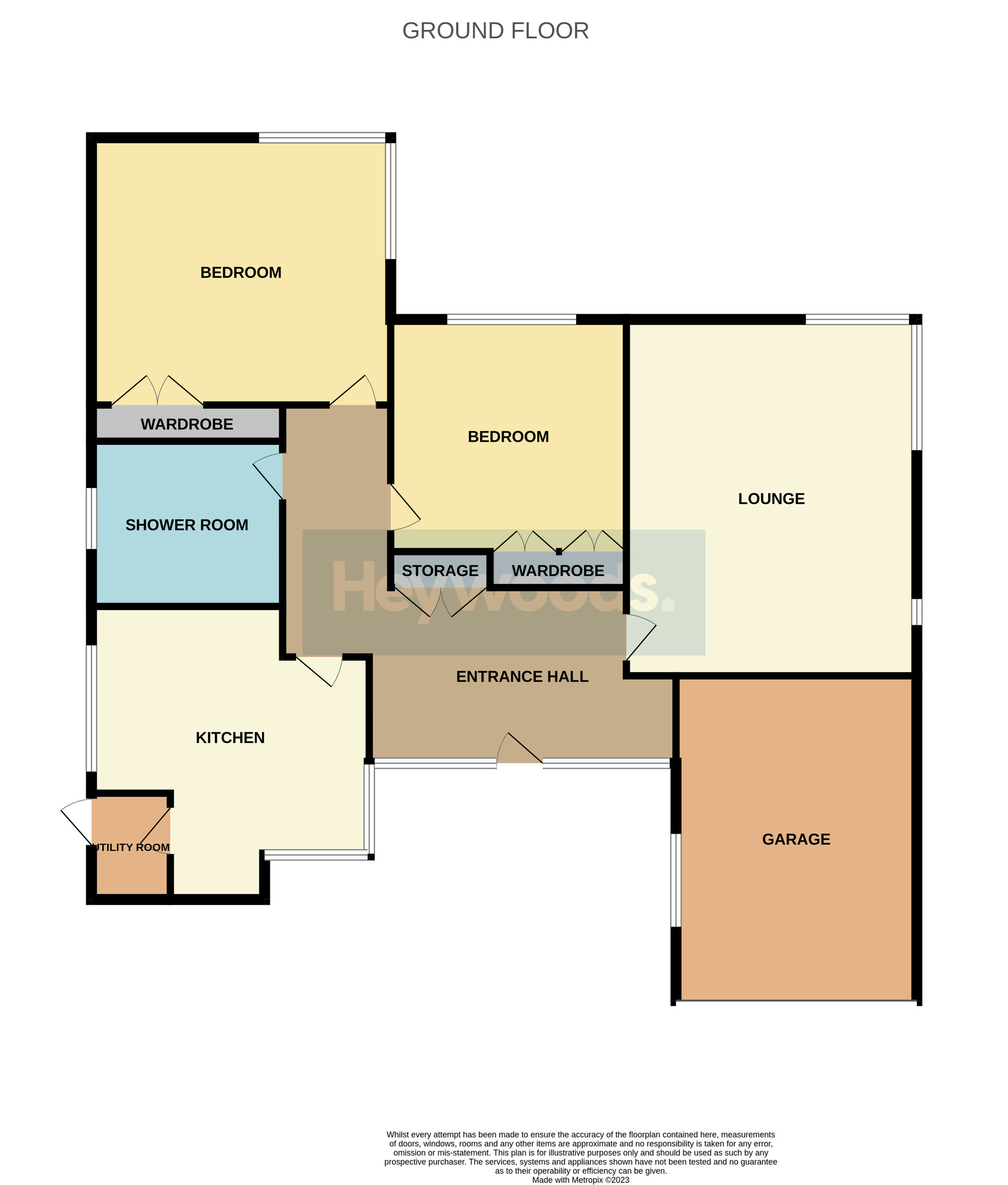 2 bed bungalow for sale in Clayton, Newcastle-under-Lyme - Property floorplan