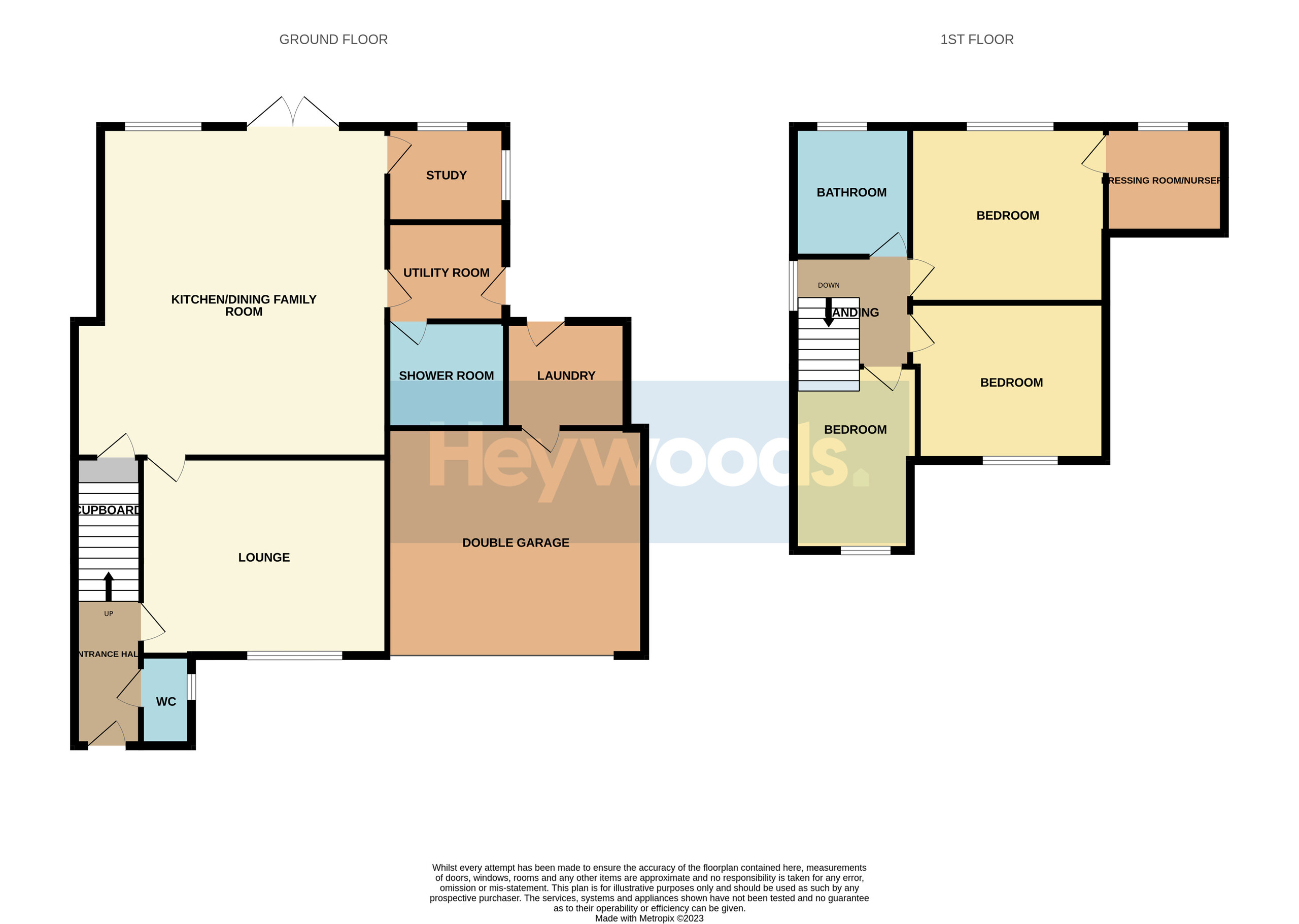 3 bed detached house for sale in Bignall End, Stoke-on-Trent - Property floorplan