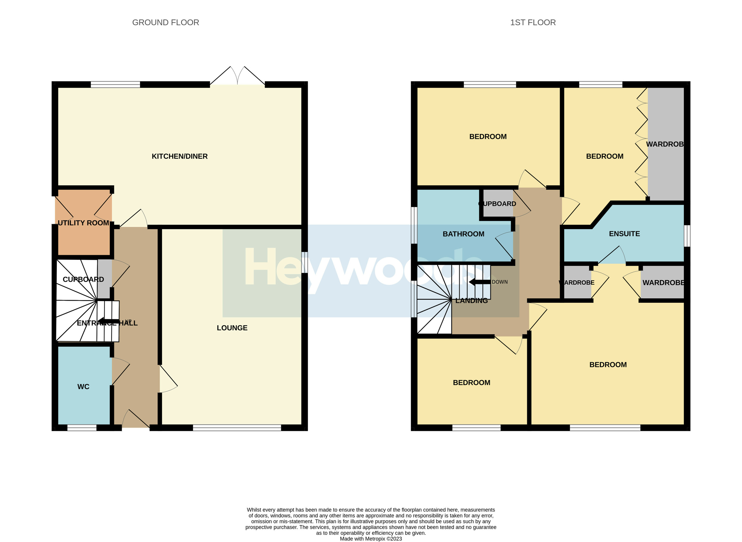4 bed detached house for sale in Baldwins Gate, Newcastle under Lyme - Property floorplan