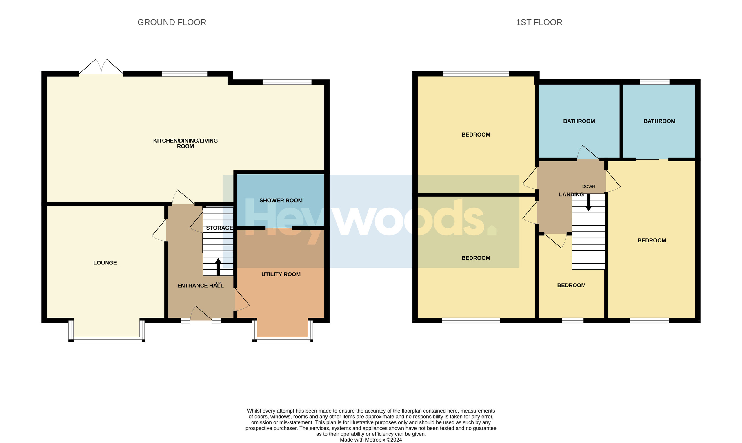 4 bed semi-detached house for sale in Westlands, Newcastle-under-Lyme - Property floorplan