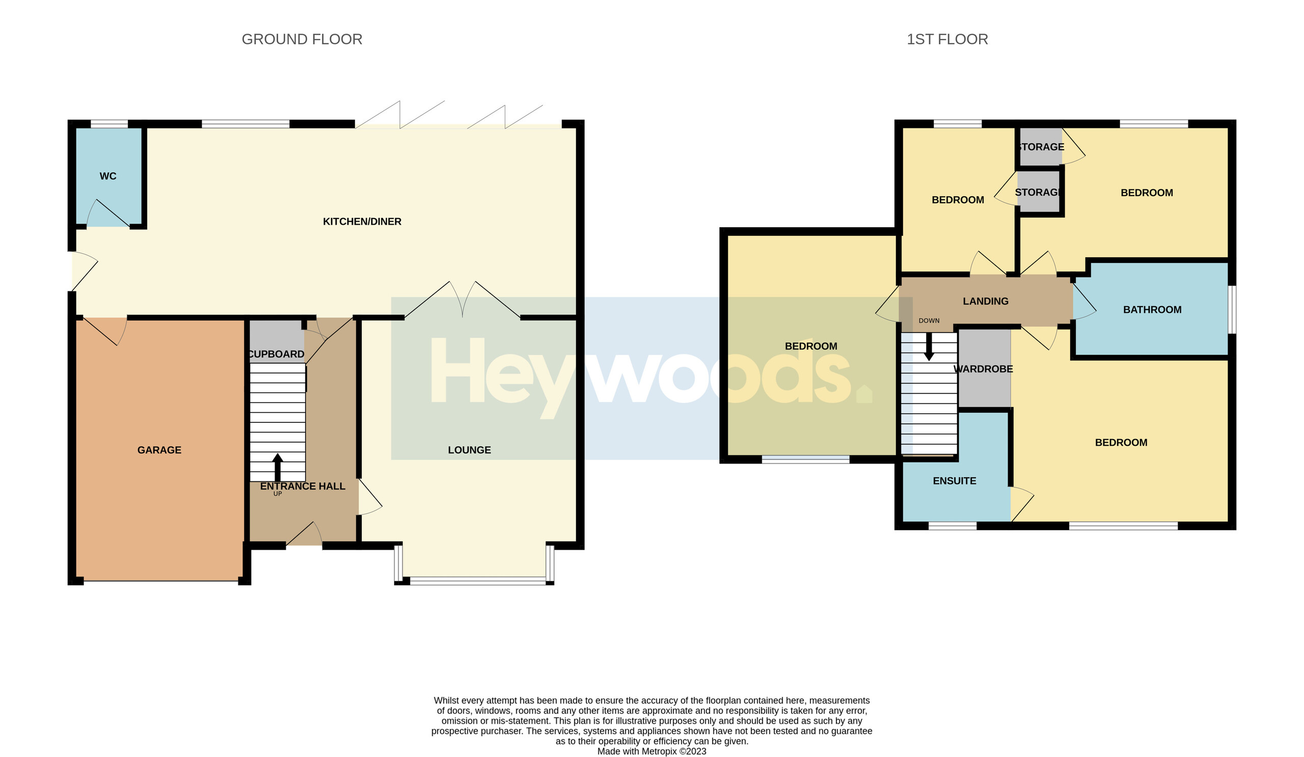 4 bed detached house for sale in Waterhayes, Newcastle - Property floorplan