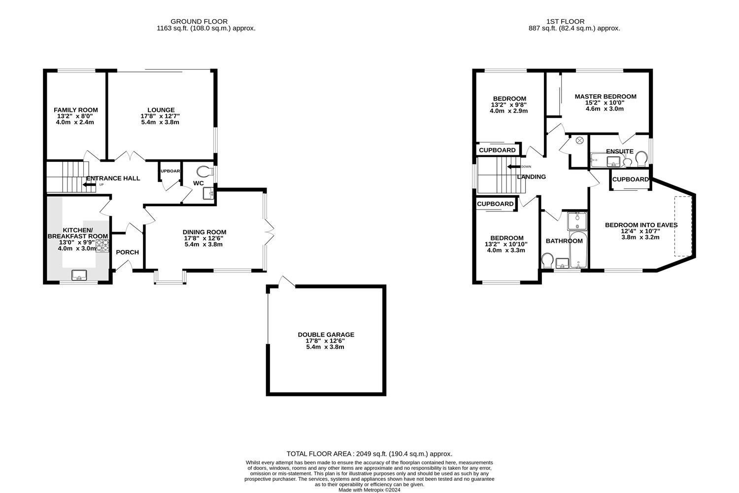 4 bed to rent in Mayes Close, Warlingham - Property floorplan