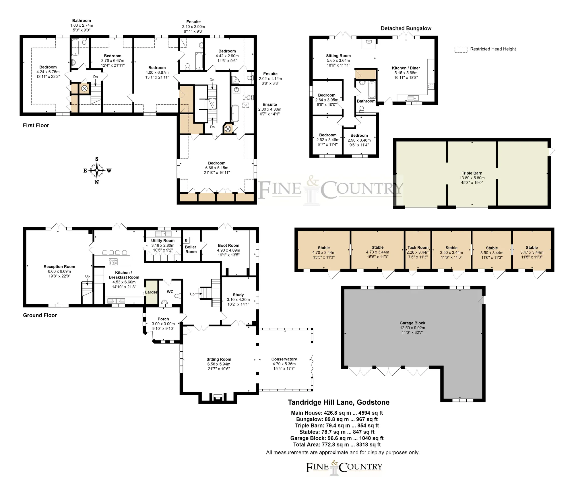 5 bed detached house for sale in Tandridge Hill Lane, Godstone - Property floorplan