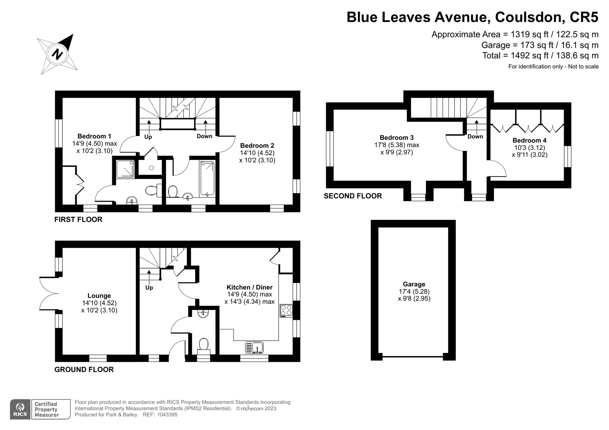 4 bed semi-detached house for sale in Blue Leaves Avenue, Coulsdon - Property floorplan
