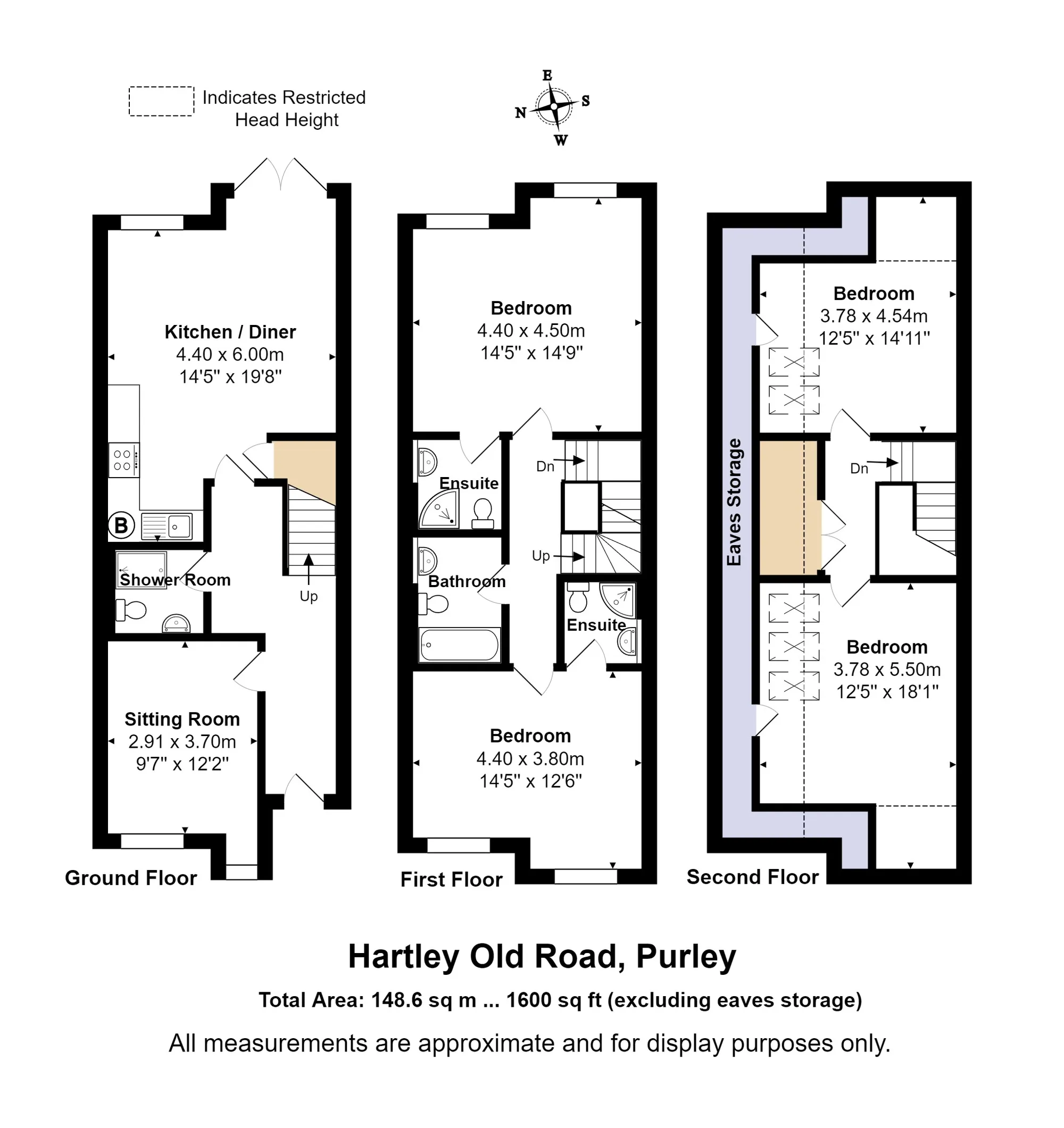 4 bed for sale in Hartley Old Road, Purley - Property floorplan