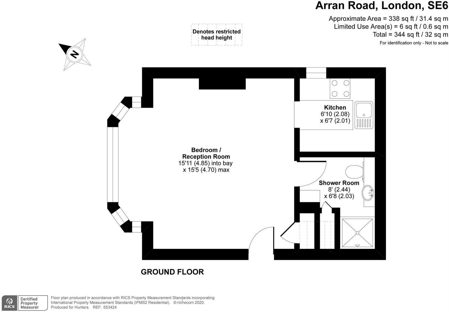 Flat for sale in Arran Road, London - Property floorplan