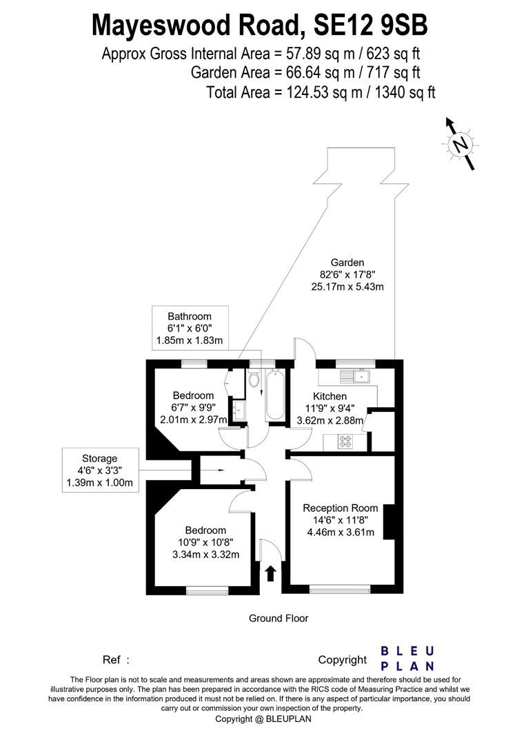 2 bed flat to rent in Mayeswood Road, London - Property floorplan