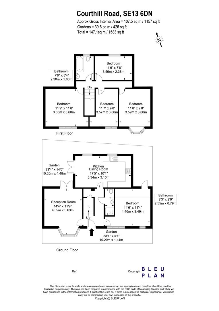 6 bed house to rent in Courthill Road, London - Property floorplan