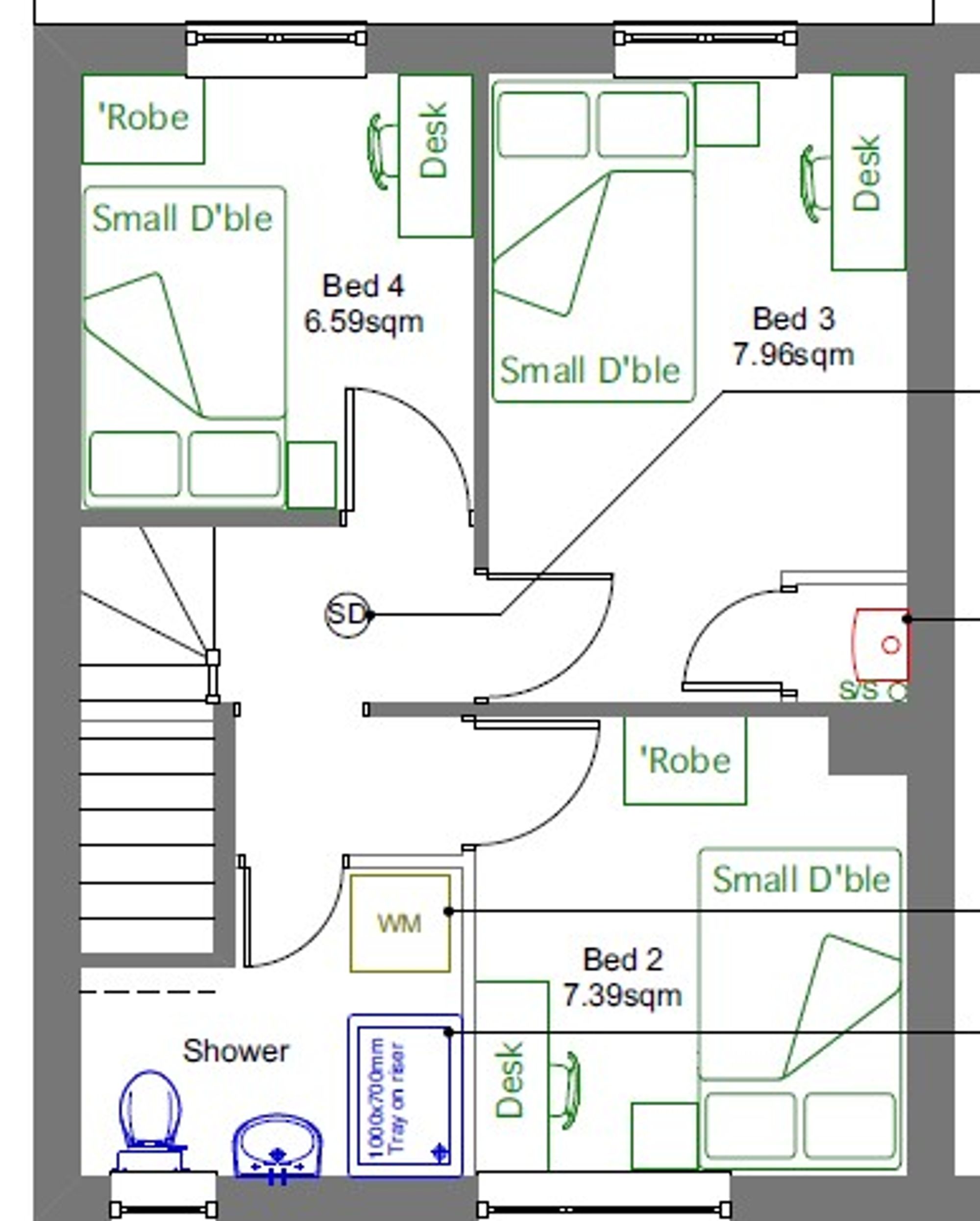 5 bed semi-detached house to rent in Earlham Grove, Norwich - Property floorplan