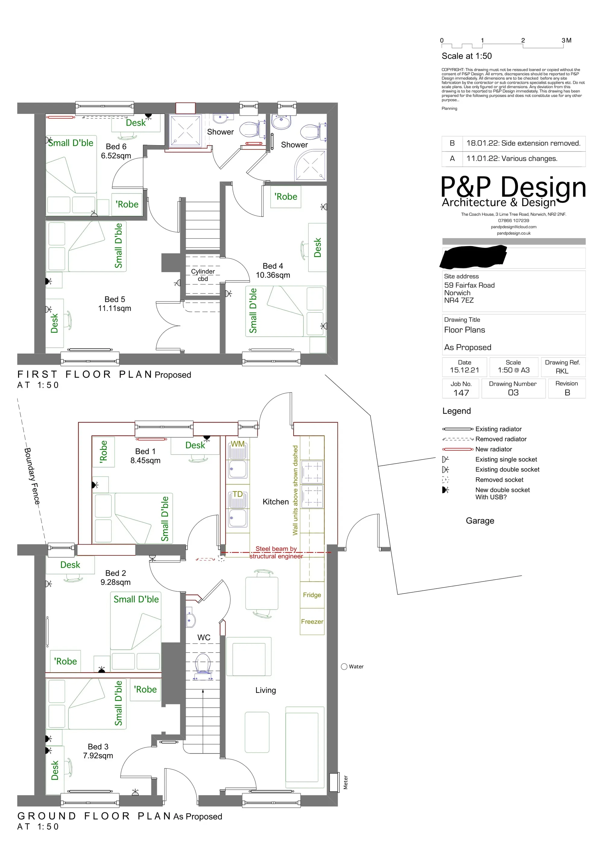 6 bed house to rent in Fairfax Road, Norwich - Property floorplan