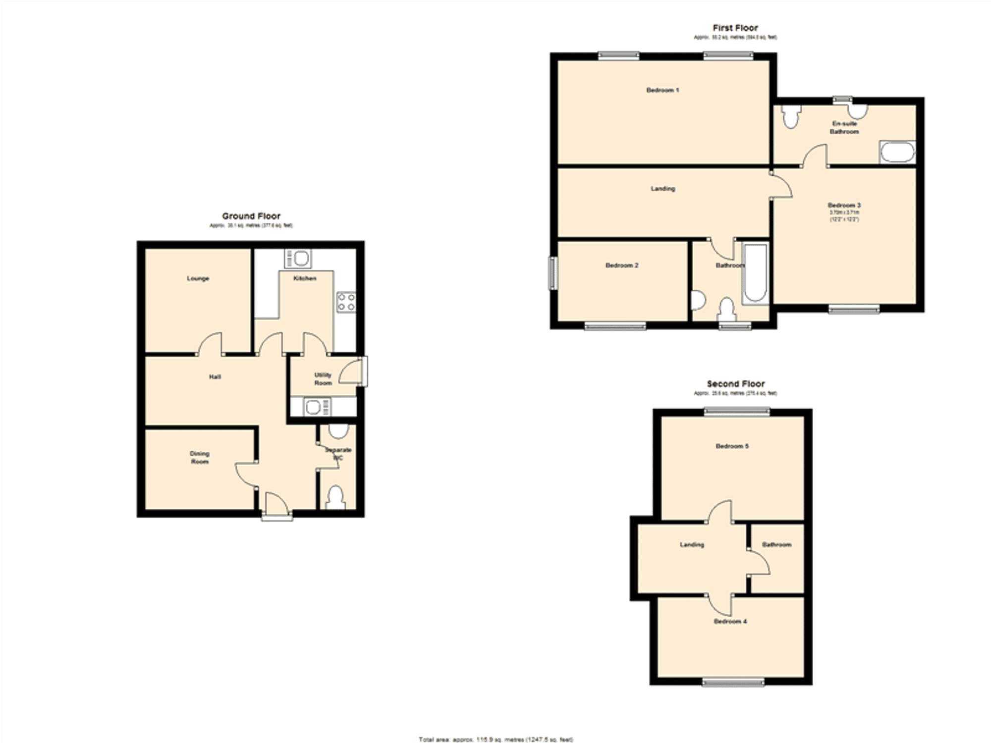 6 bed detached house to rent in Caddow Road, Norwich - Property floorplan