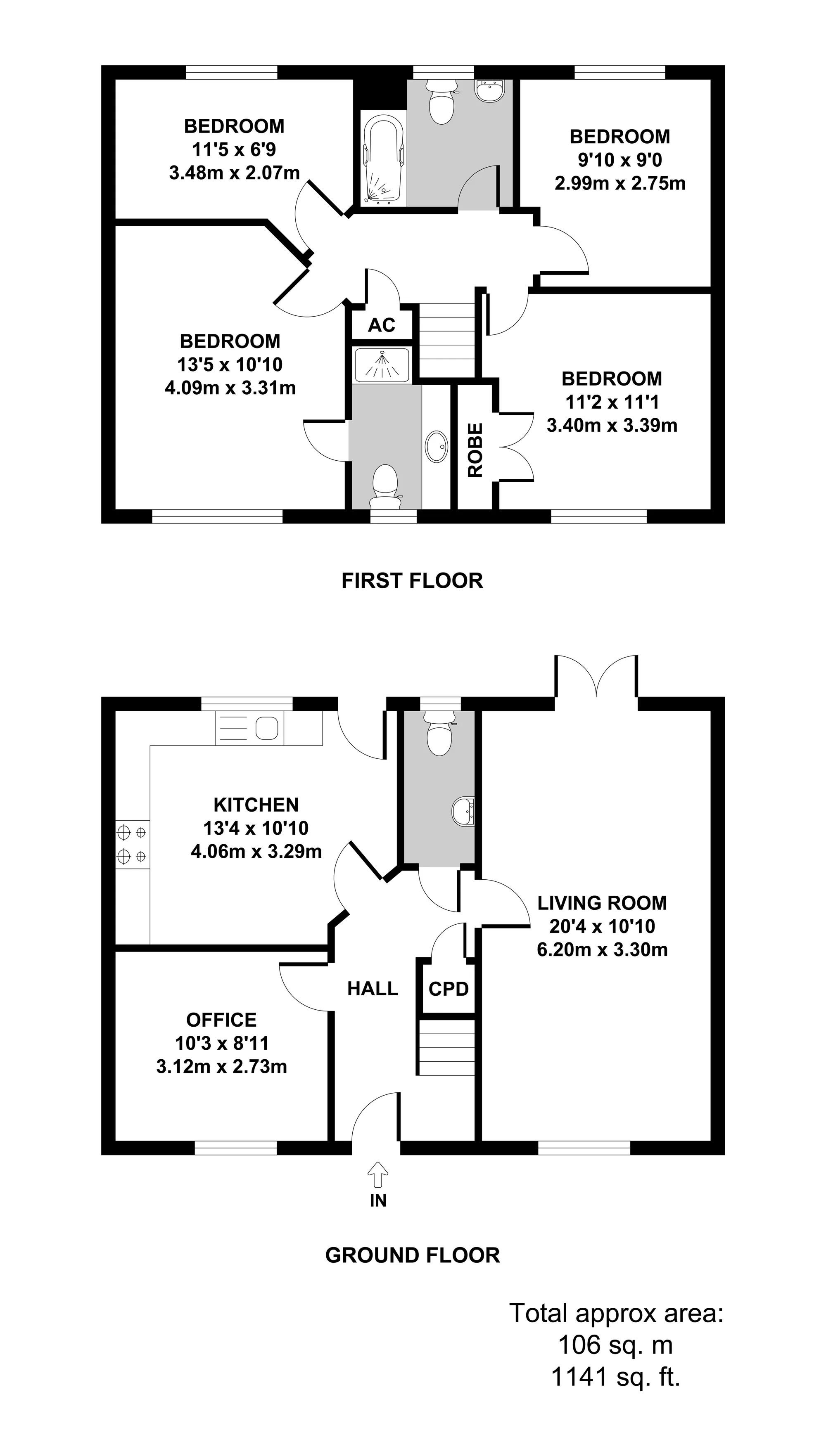 5 bed detached house for sale in Tizzick Close, Norwich - Property floorplan