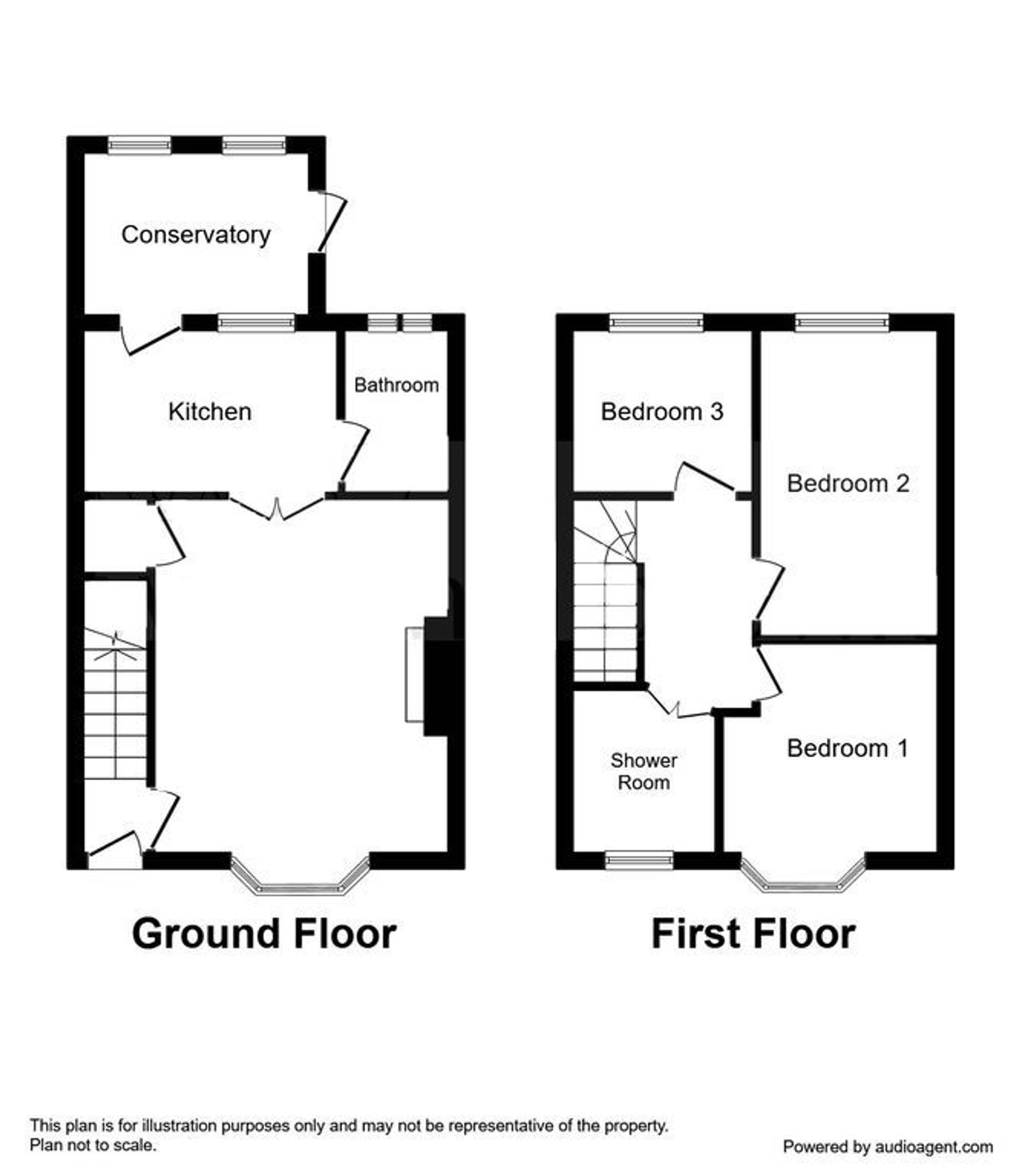 3 bed terraced house to rent in Bixley Close, Norwich - Property floorplan