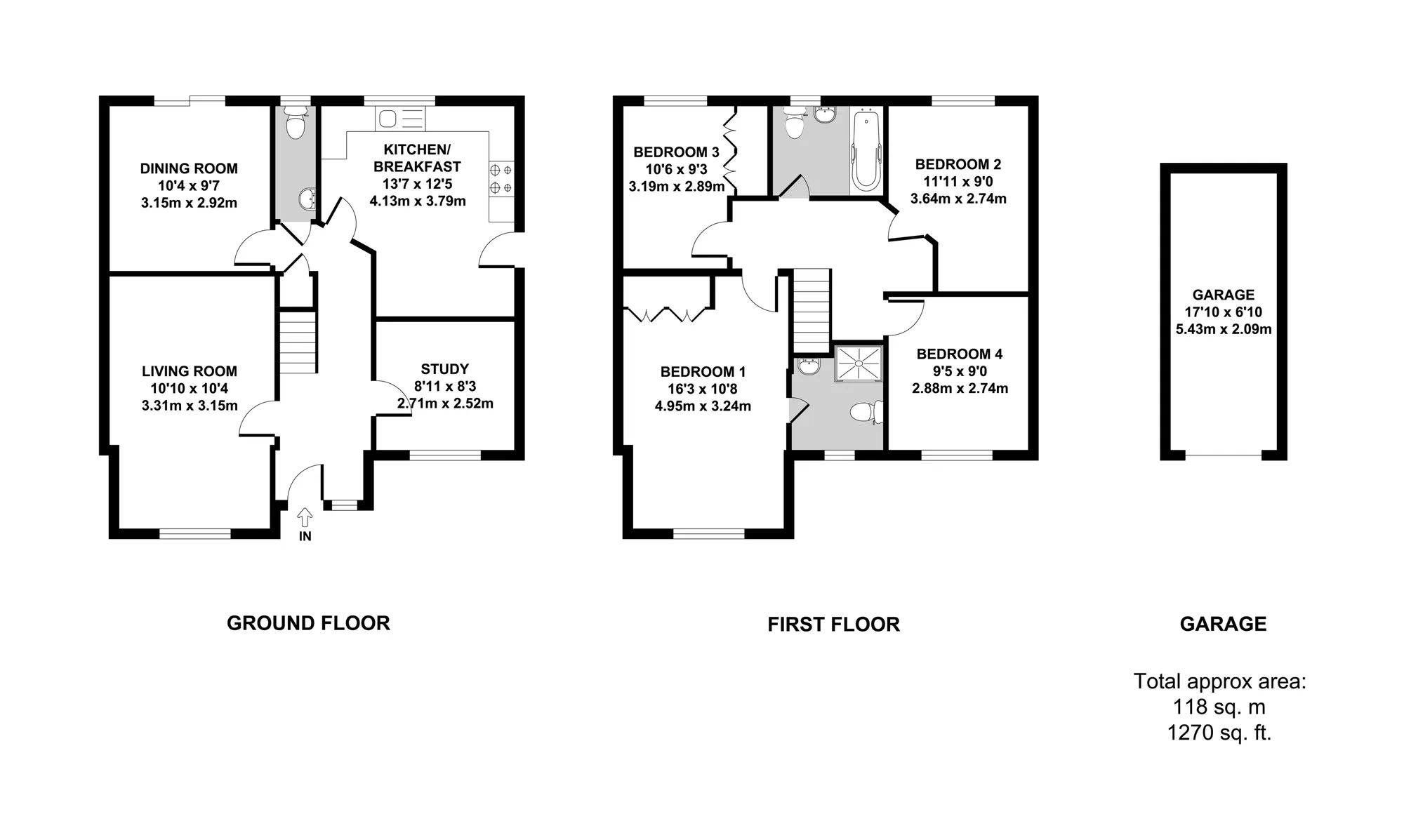 6 bed detached house for sale in Tizzick Close, Norwich - Property floorplan