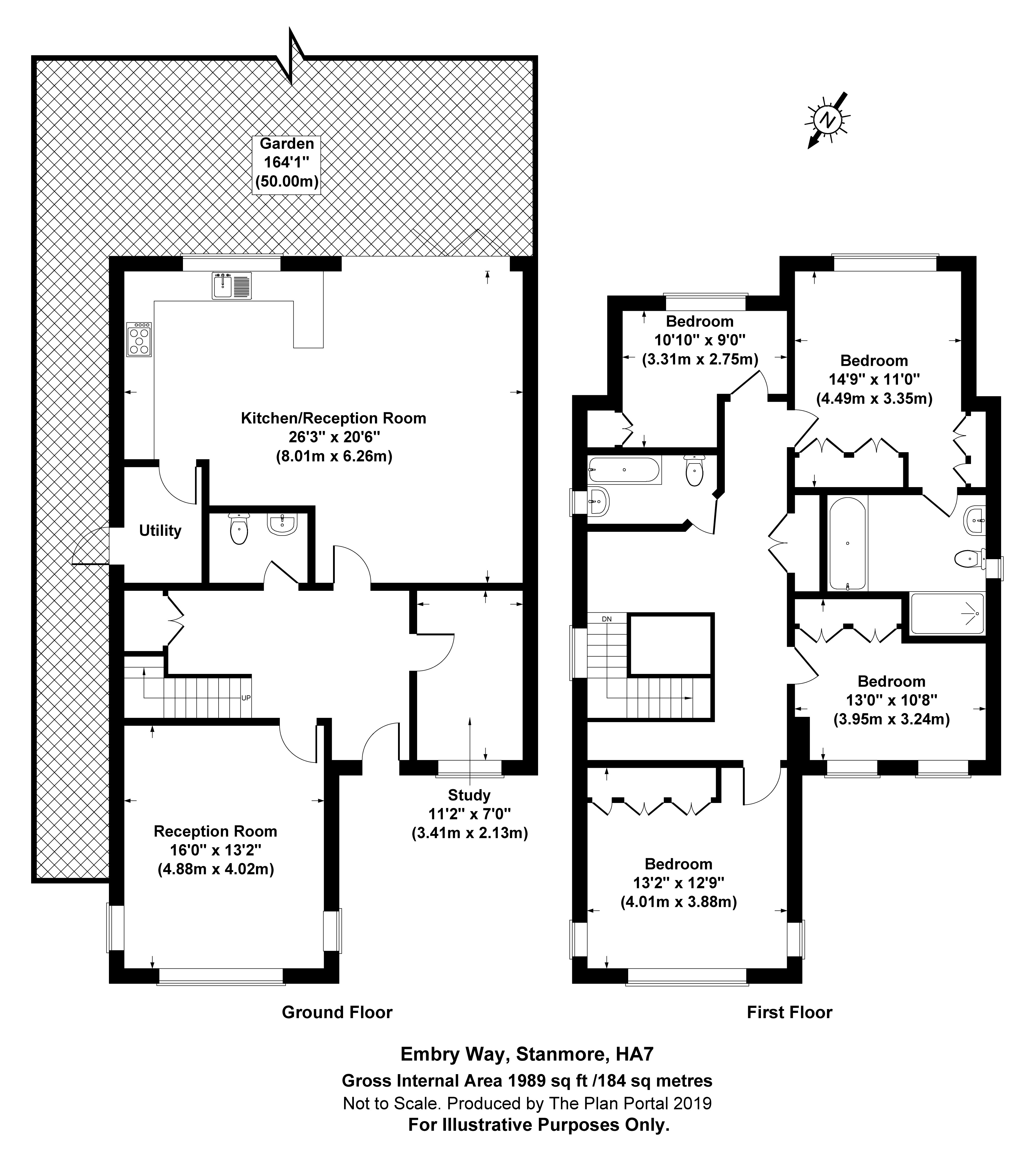 4 bed house for sale in Embry Way, Stanmore - Property Floorplan