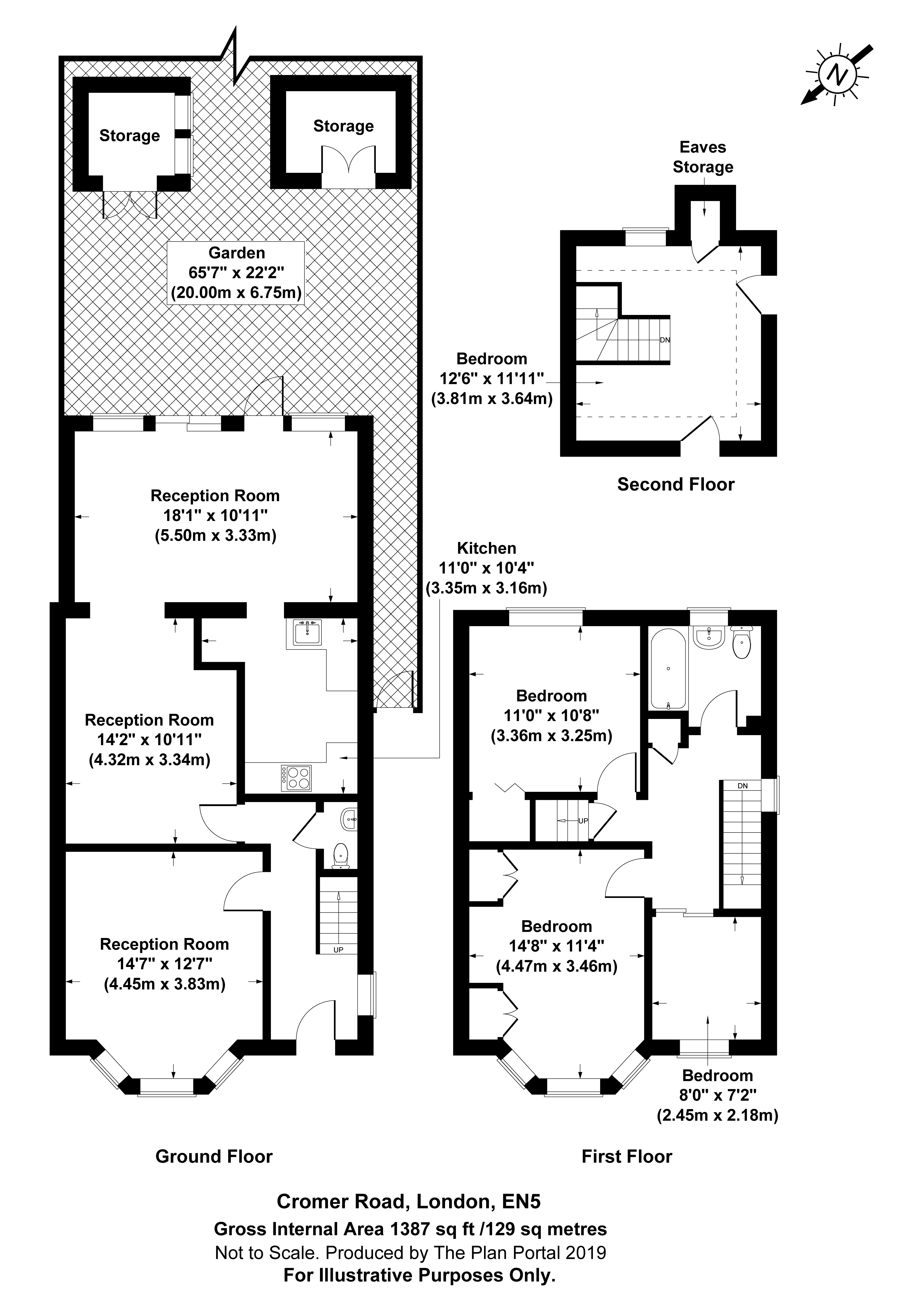 4 bed house for sale in Cromer Road, New Barnet - Property Floorplan