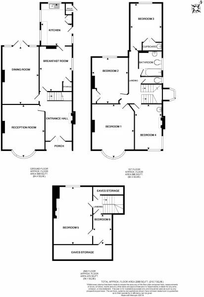 6 bed house for sale in Friern Barnet Lane, Whetstone - Property Floorplan