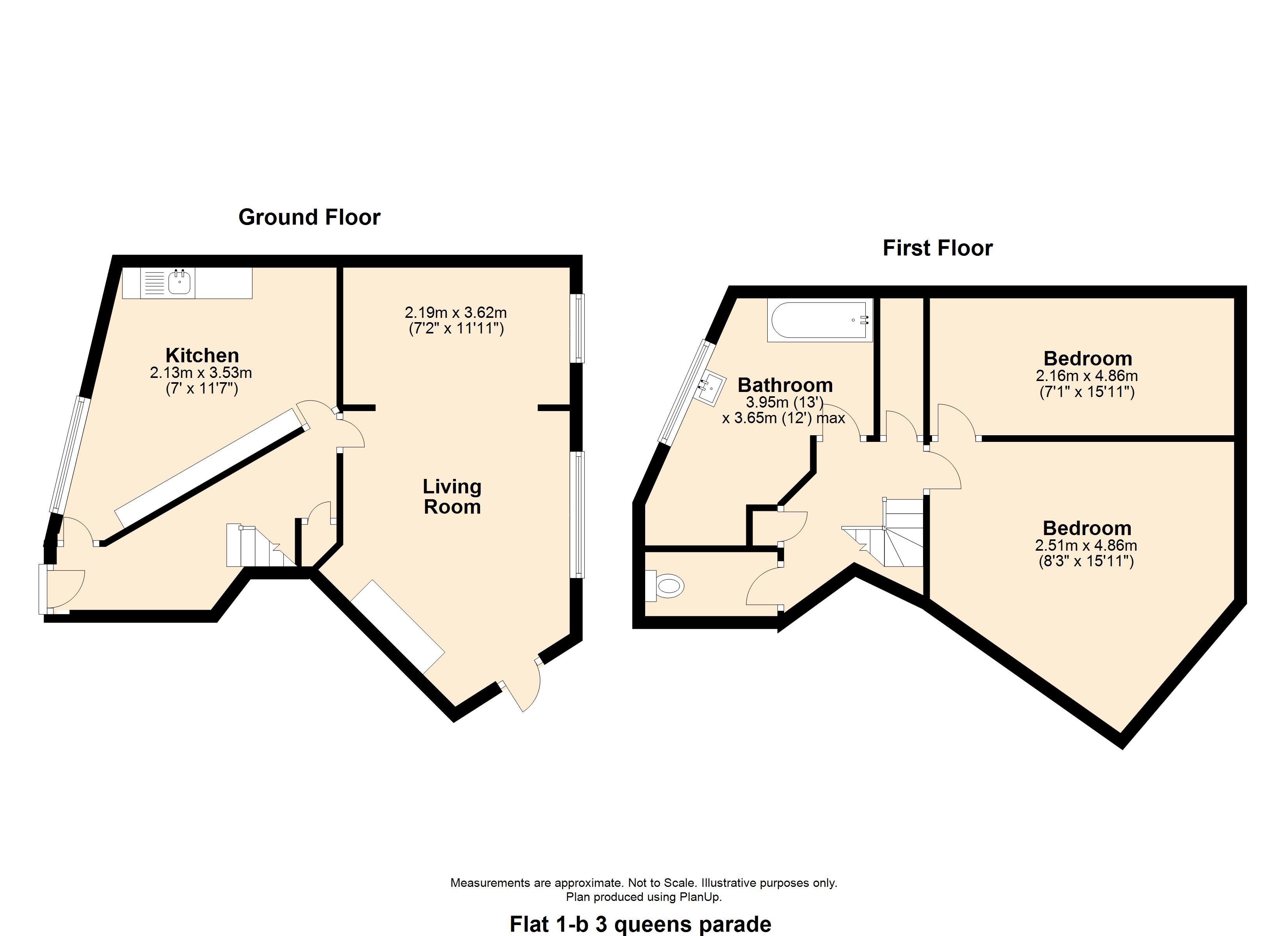 2 bed maisonette for sale in Brownlow Road, Bounds Green - Property Floorplan