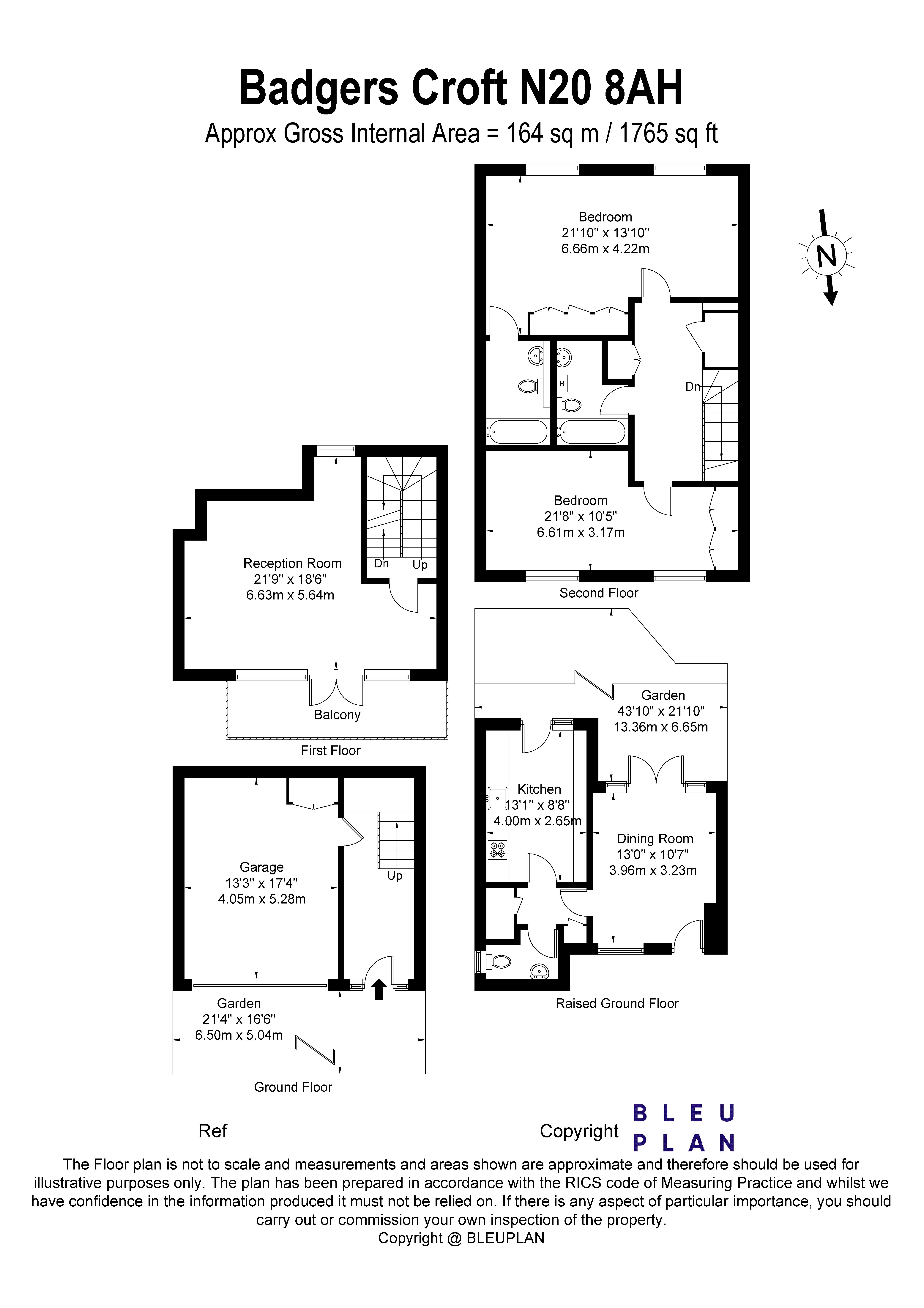 2 bed house for sale in Badgers Croft, Totteridge Village - Property Floorplan