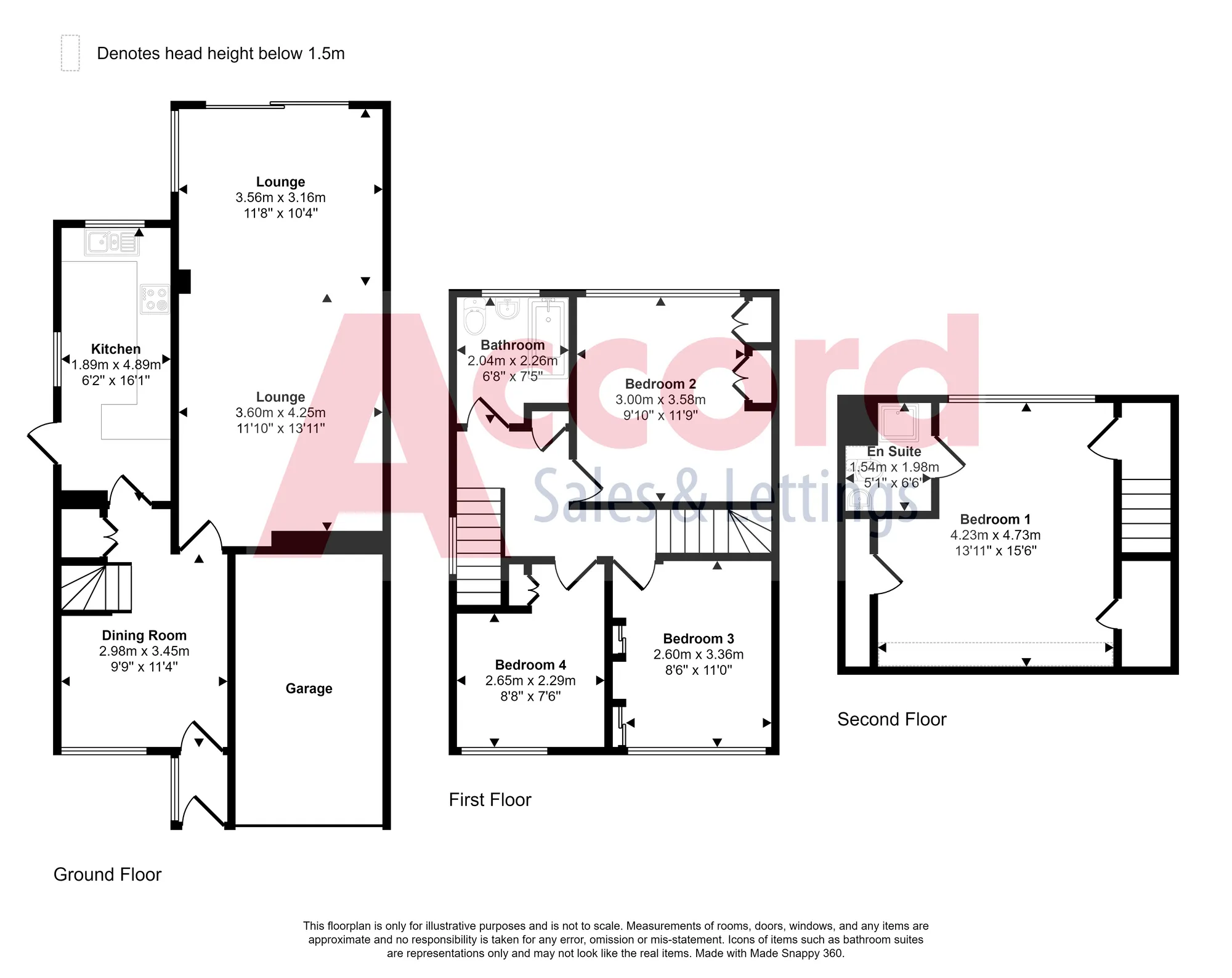 4 bed semi-detached house for sale in Eldred Gardens, Upminster - Property floorplan