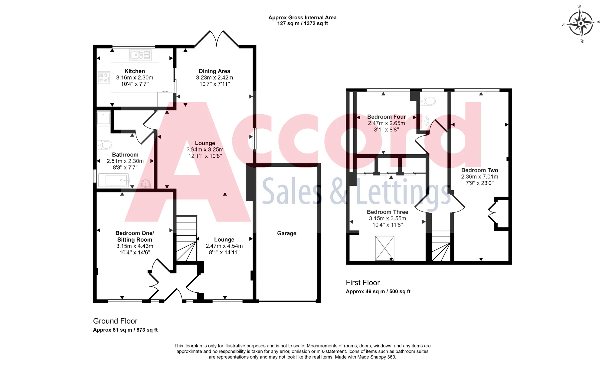4 bed detached house for sale in Avelon Road, Romford - Property floorplan